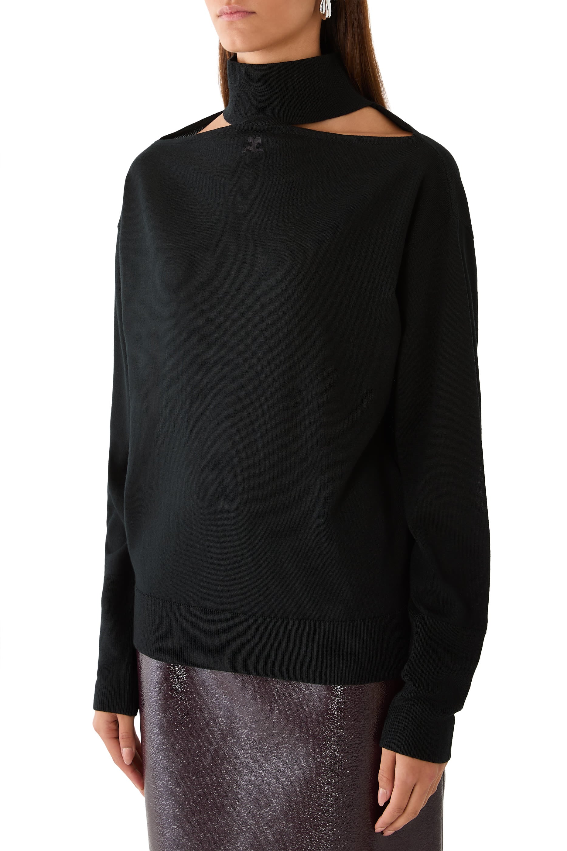 Embroidered Logo Sweater