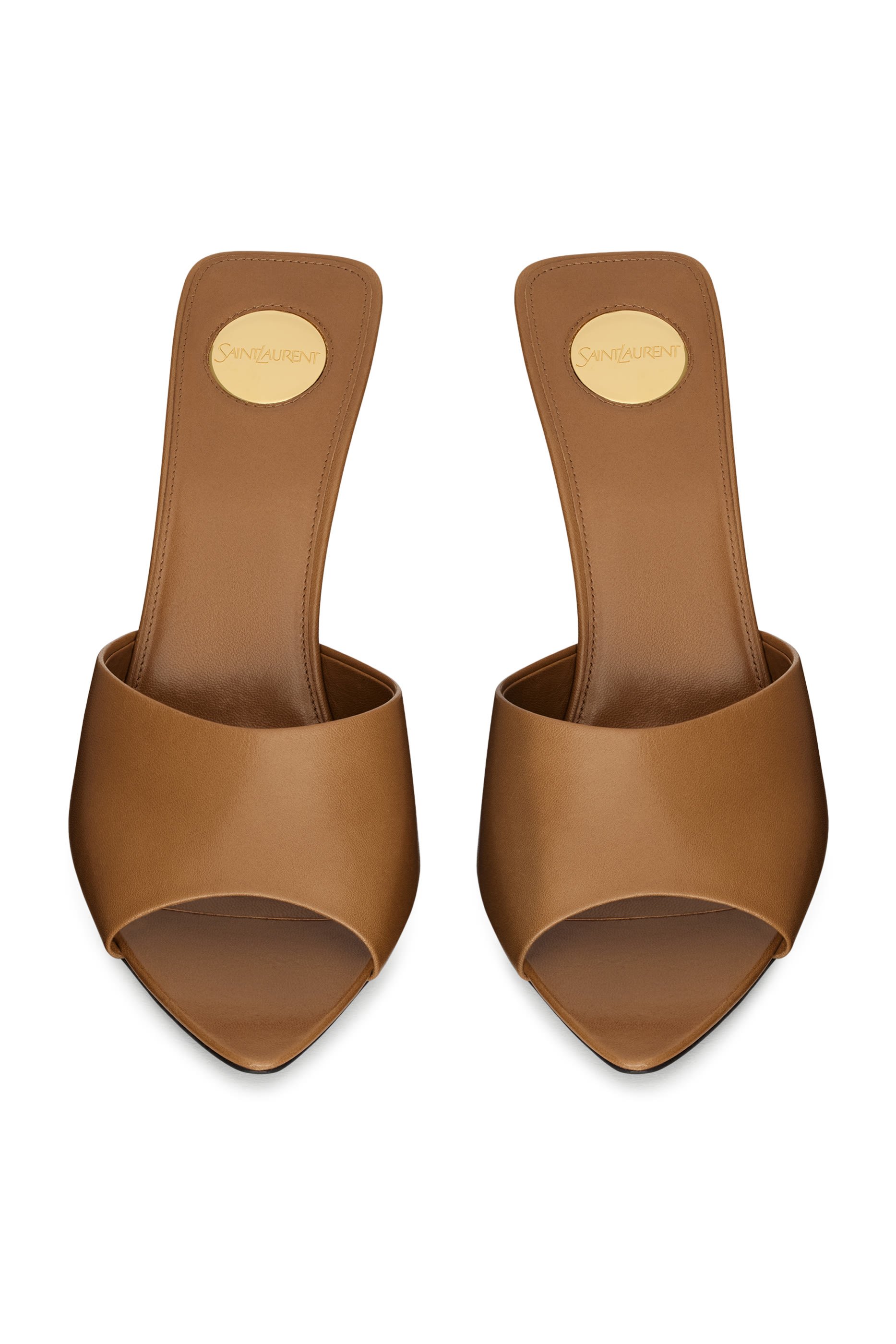  Romy 90 Mules in Smooth Leather 