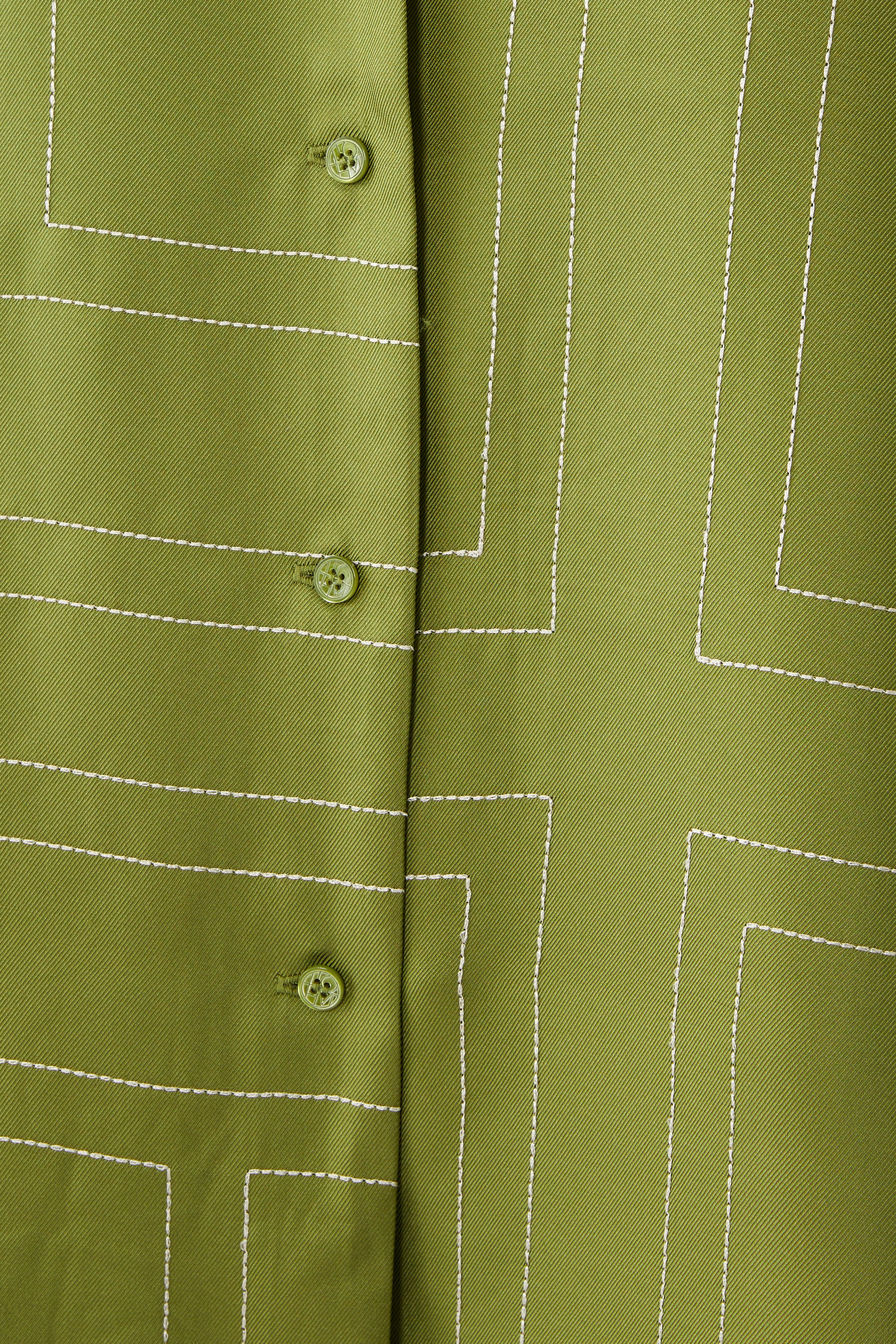 Monogram Silk Pajama Top