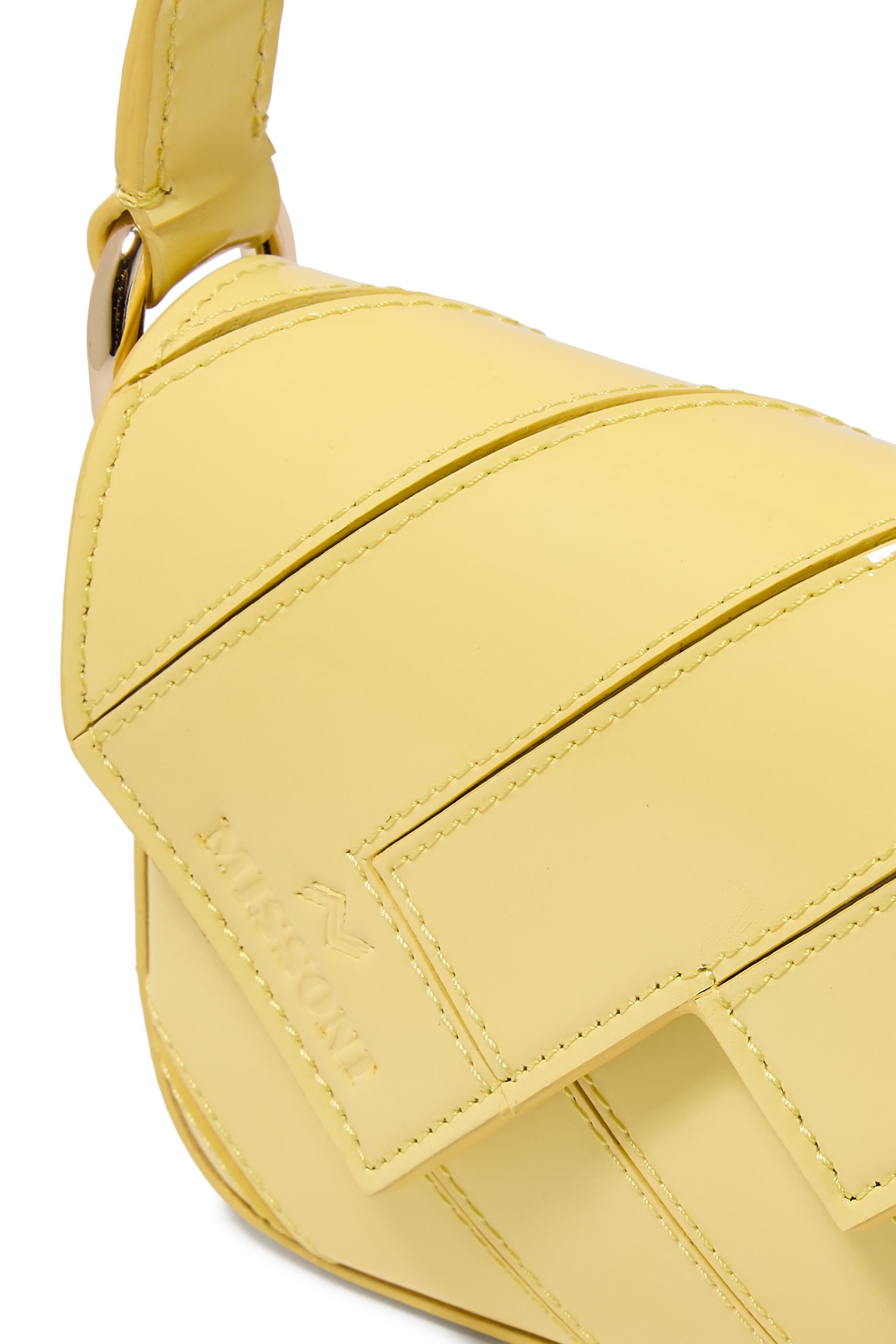 Small Wave Patent Leather Shoulder Bag