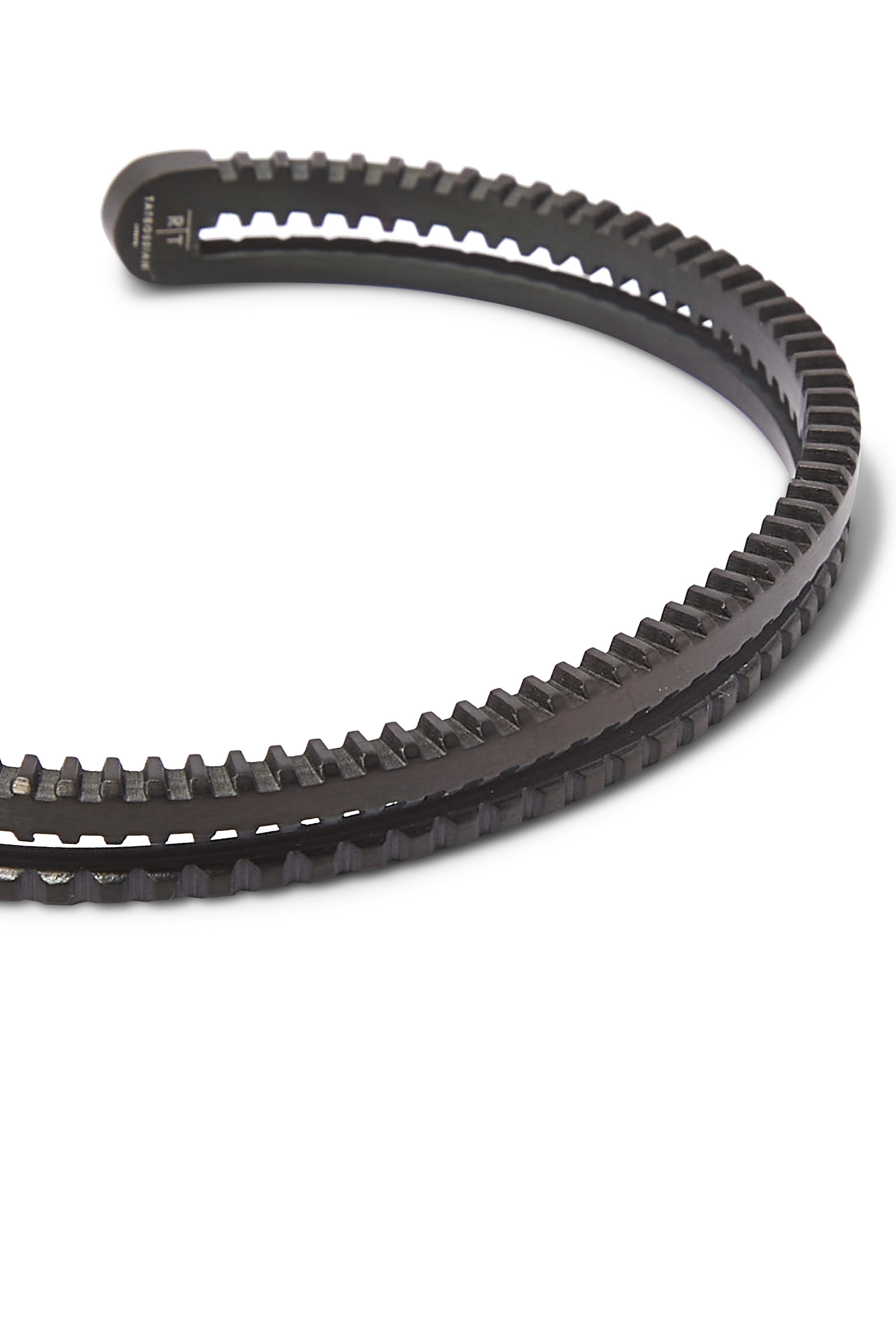 Black IP Plated Stainless Steel Elements Bangle