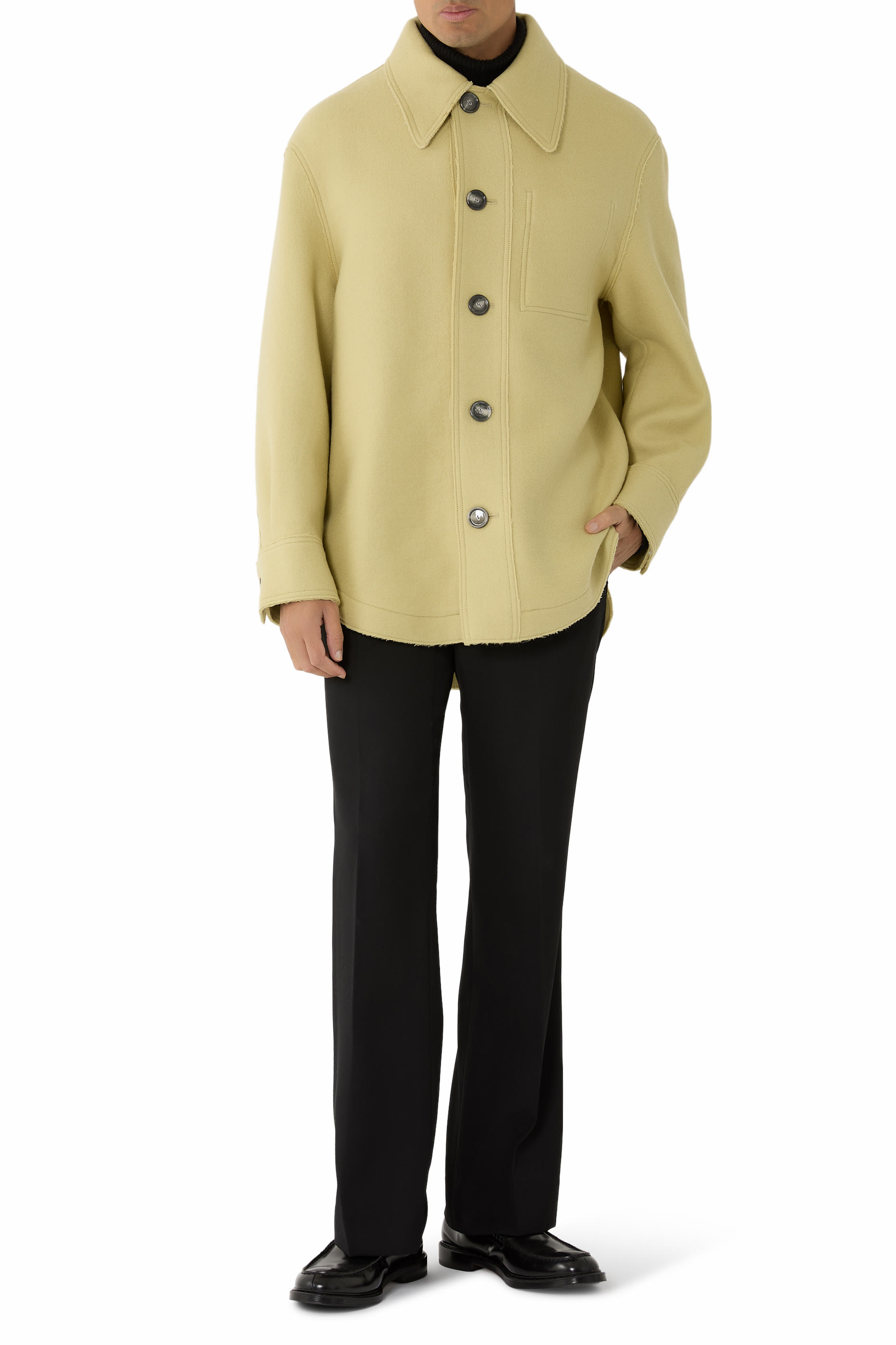 Wool Buttoned Jacket