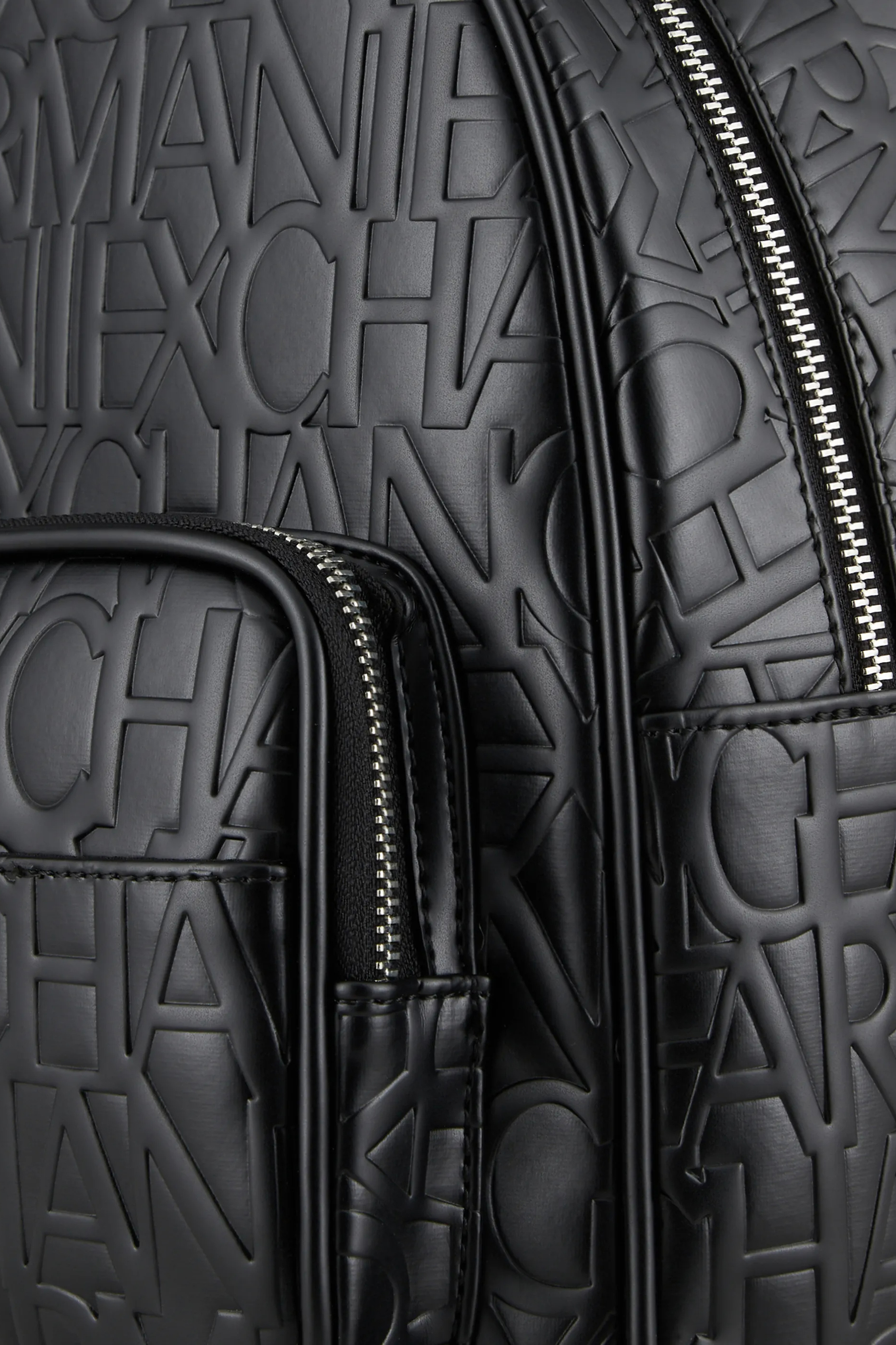 Embossed All-Over Logo Backpack