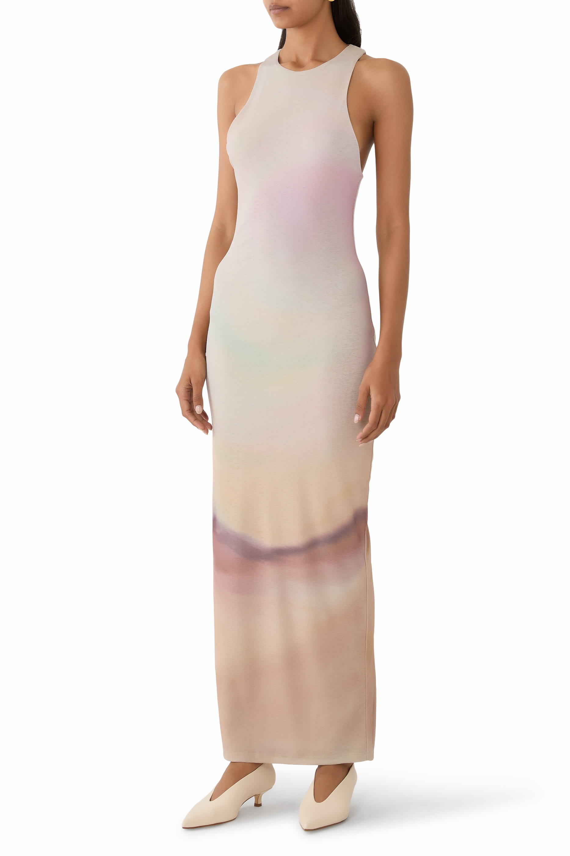 Pich Mesh Jersey Dress