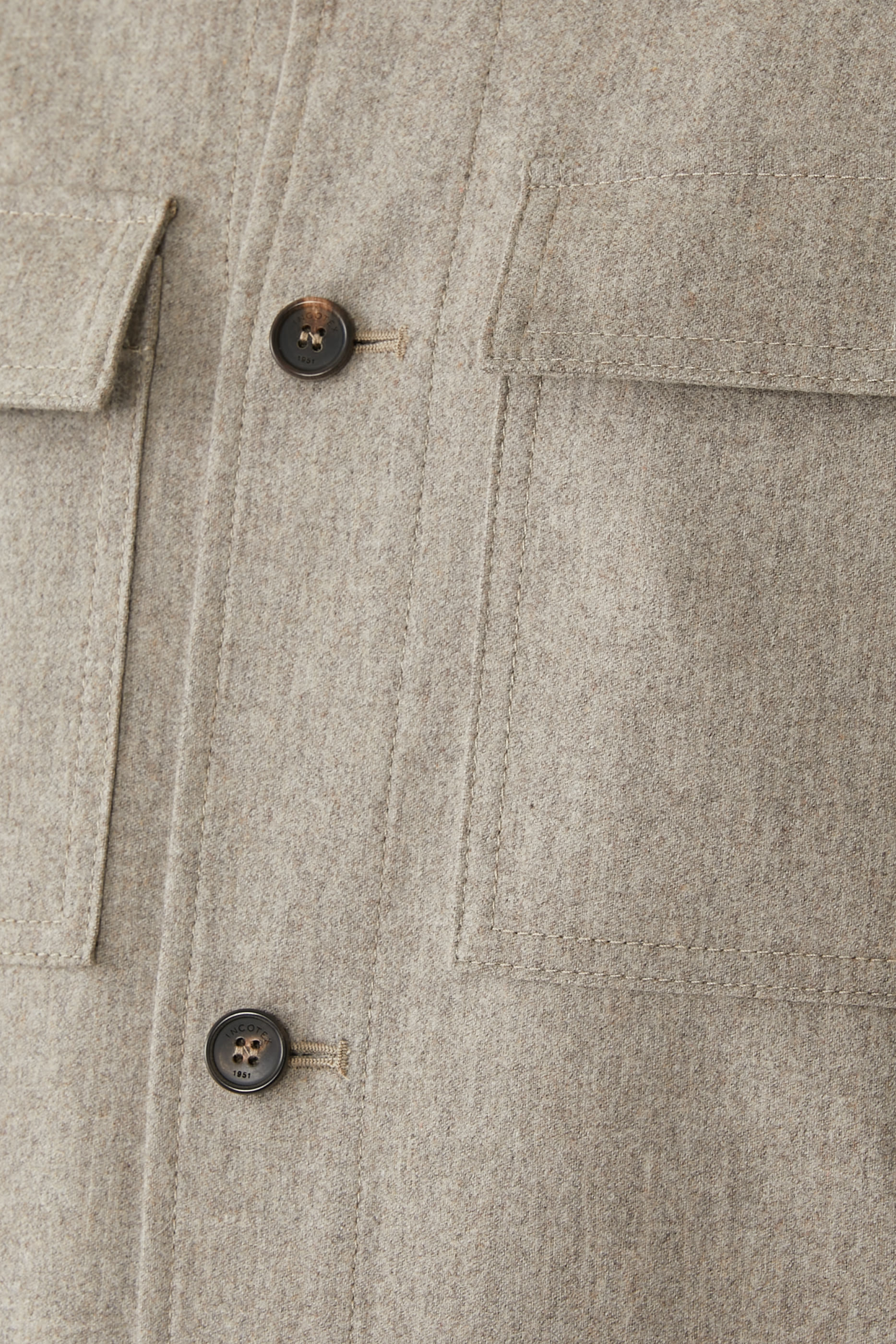 Wool and Cashmere Flannel Overshirt