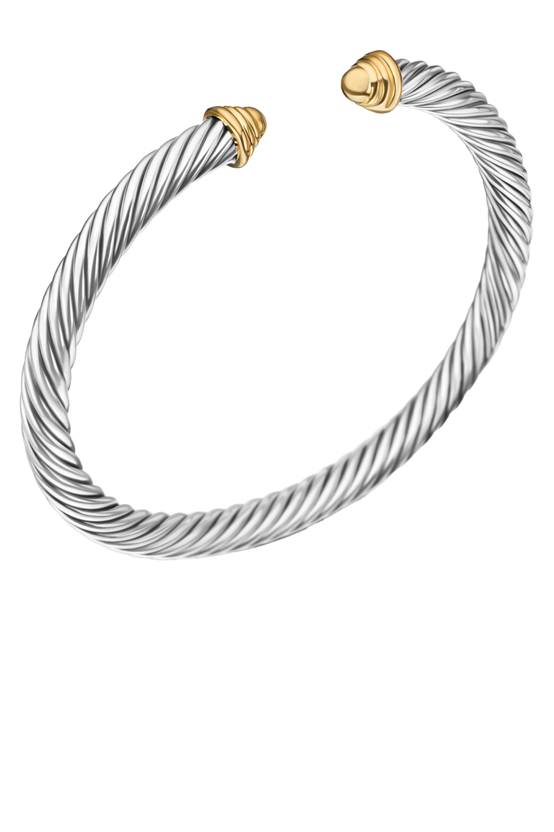 Classic Cable Bracelet, 14k Yellow Gold & Sterling Silver