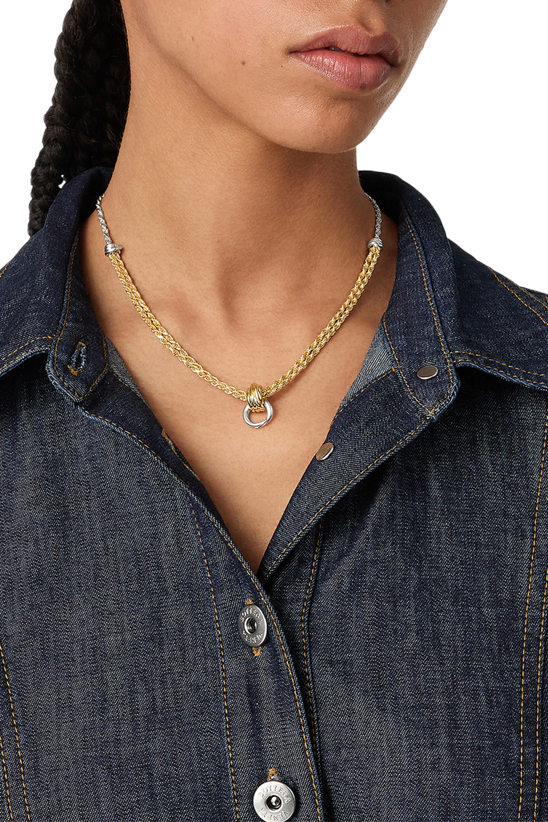 Knot Necklace,  18k Gold-Finish Sterling Silver