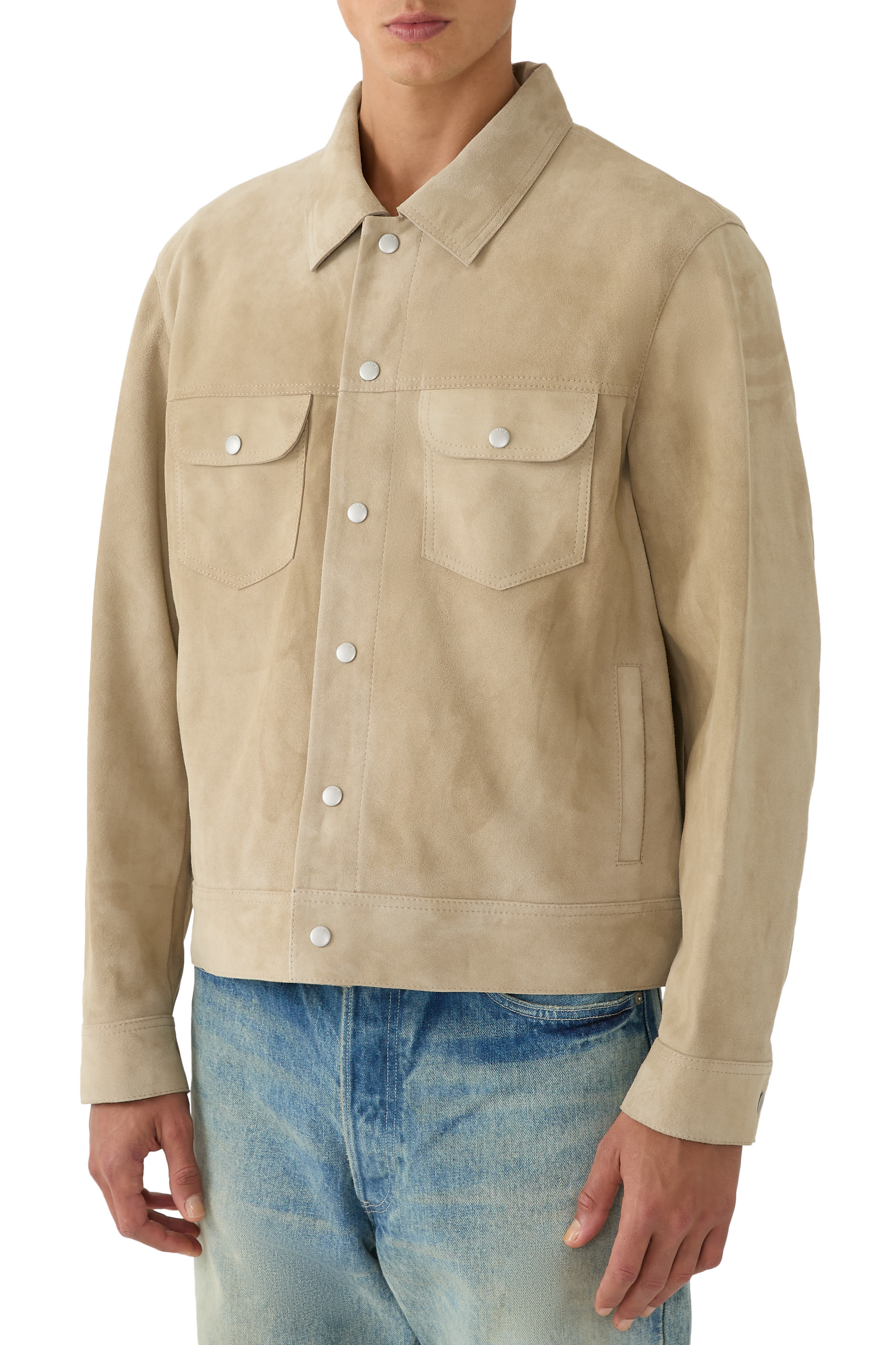 Suede Trucker Jacket