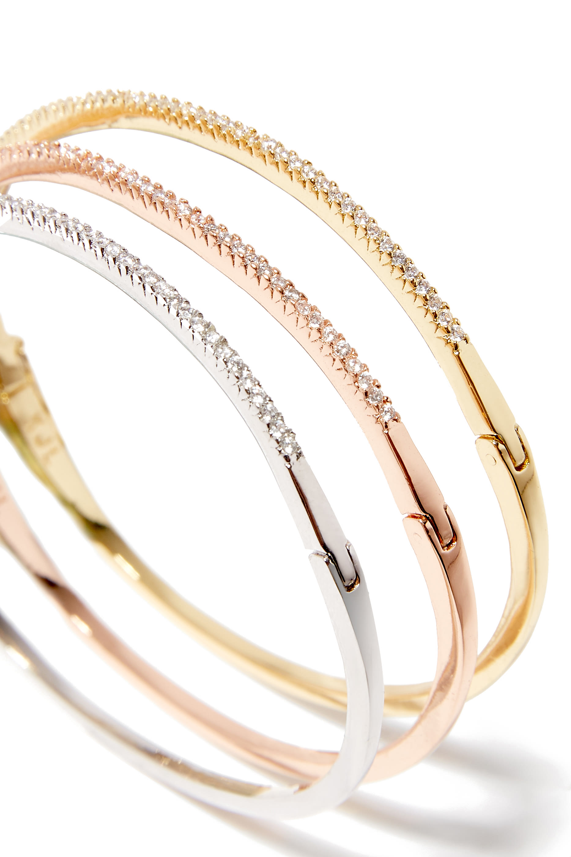 Three Toned Bangle Set