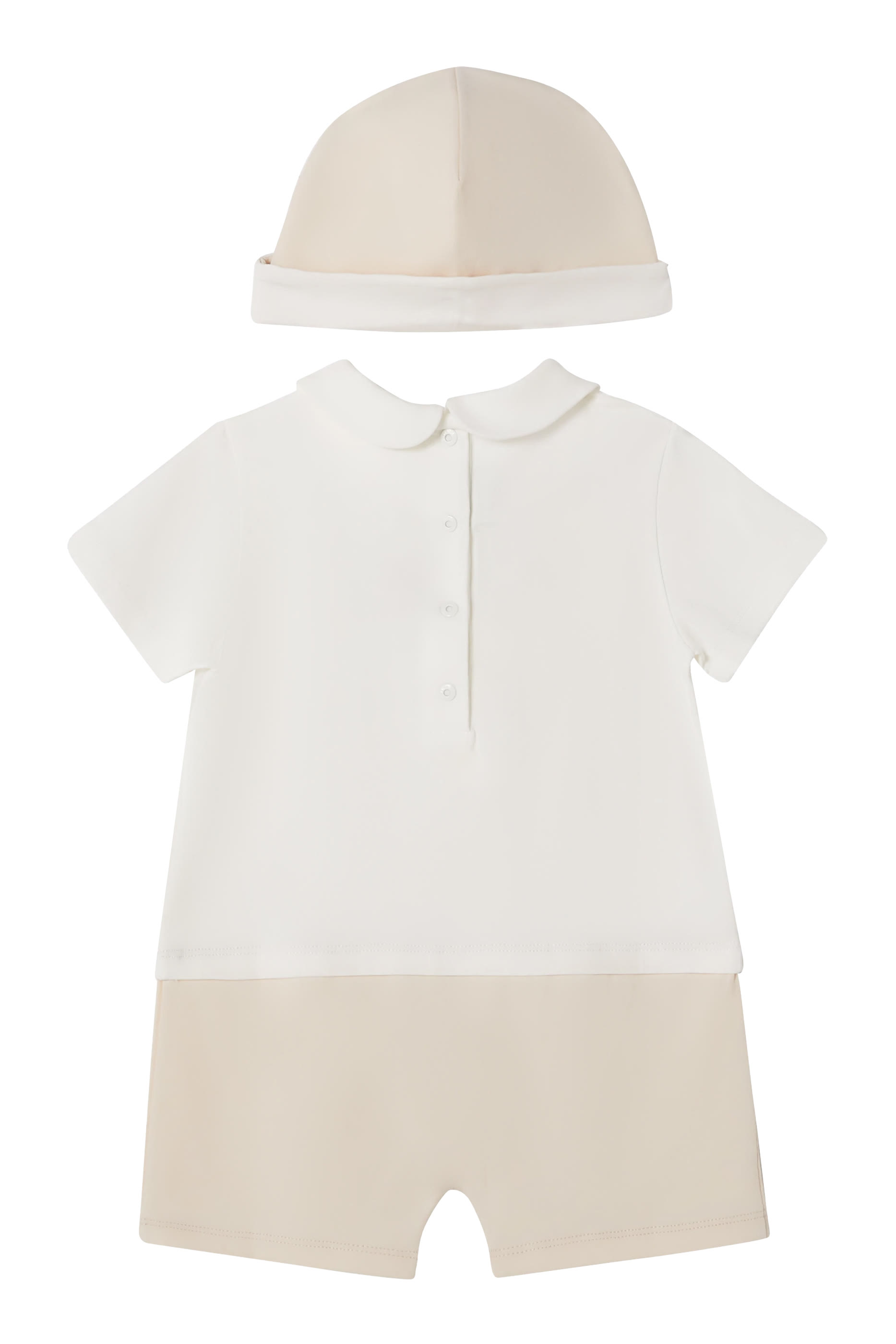 Kids Logo-Embroidered Romper Set