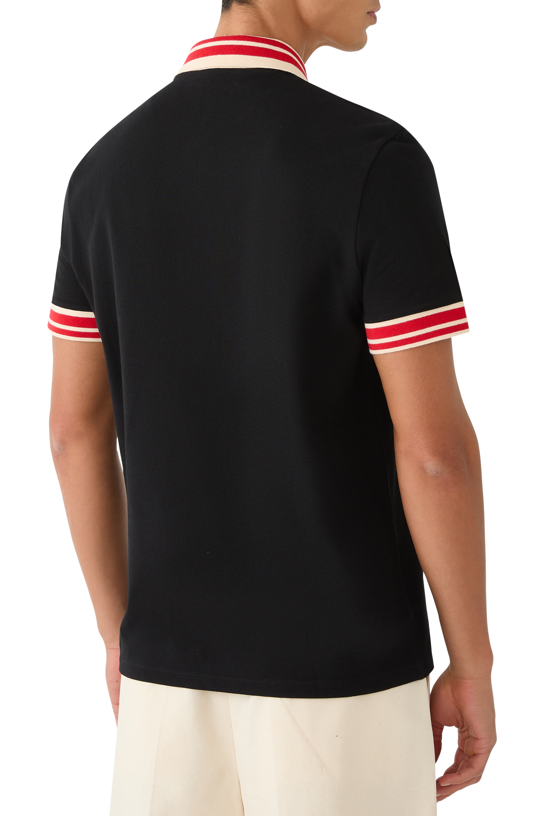 VLogo Patch Cotton Piqué Polo Shirt