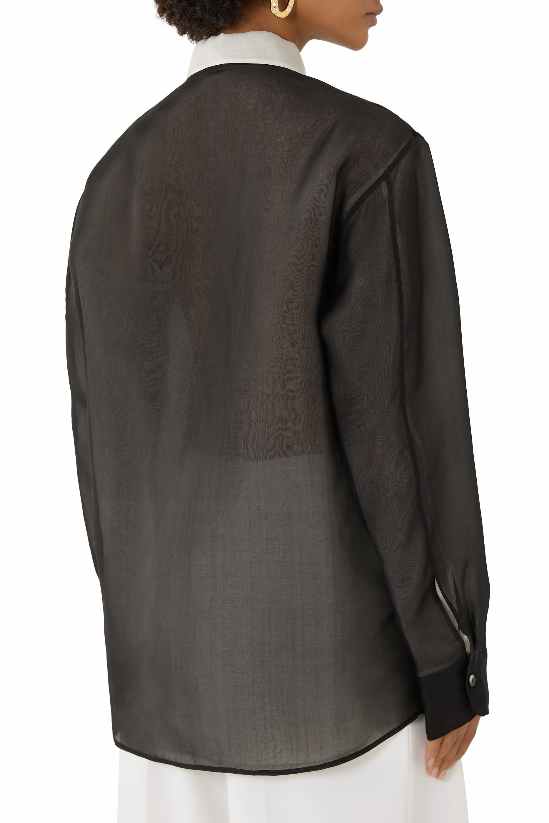 Estelle Double Layer Silk Organza Shirt