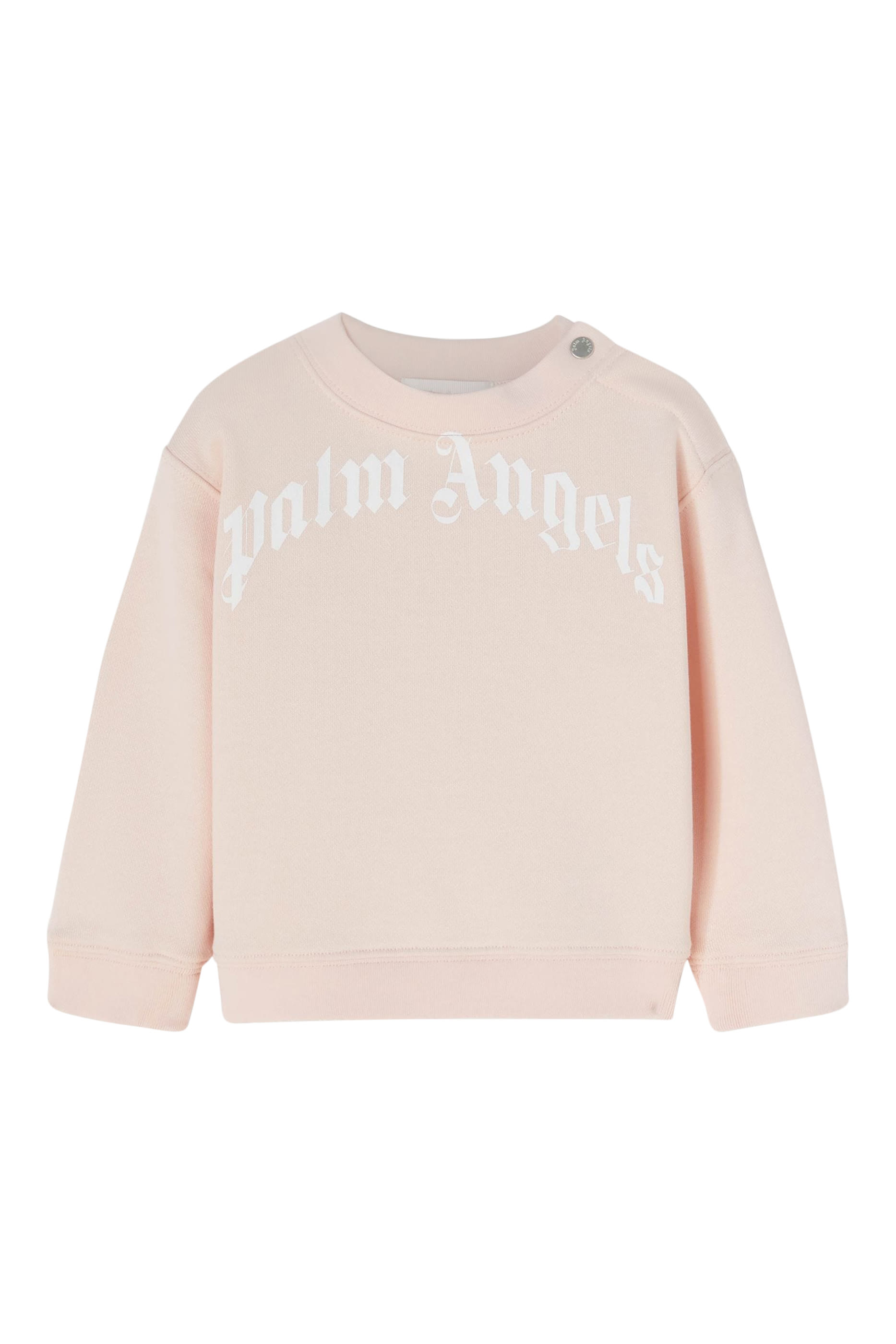 Kids Curved Logo Crewneck Sweatshirt