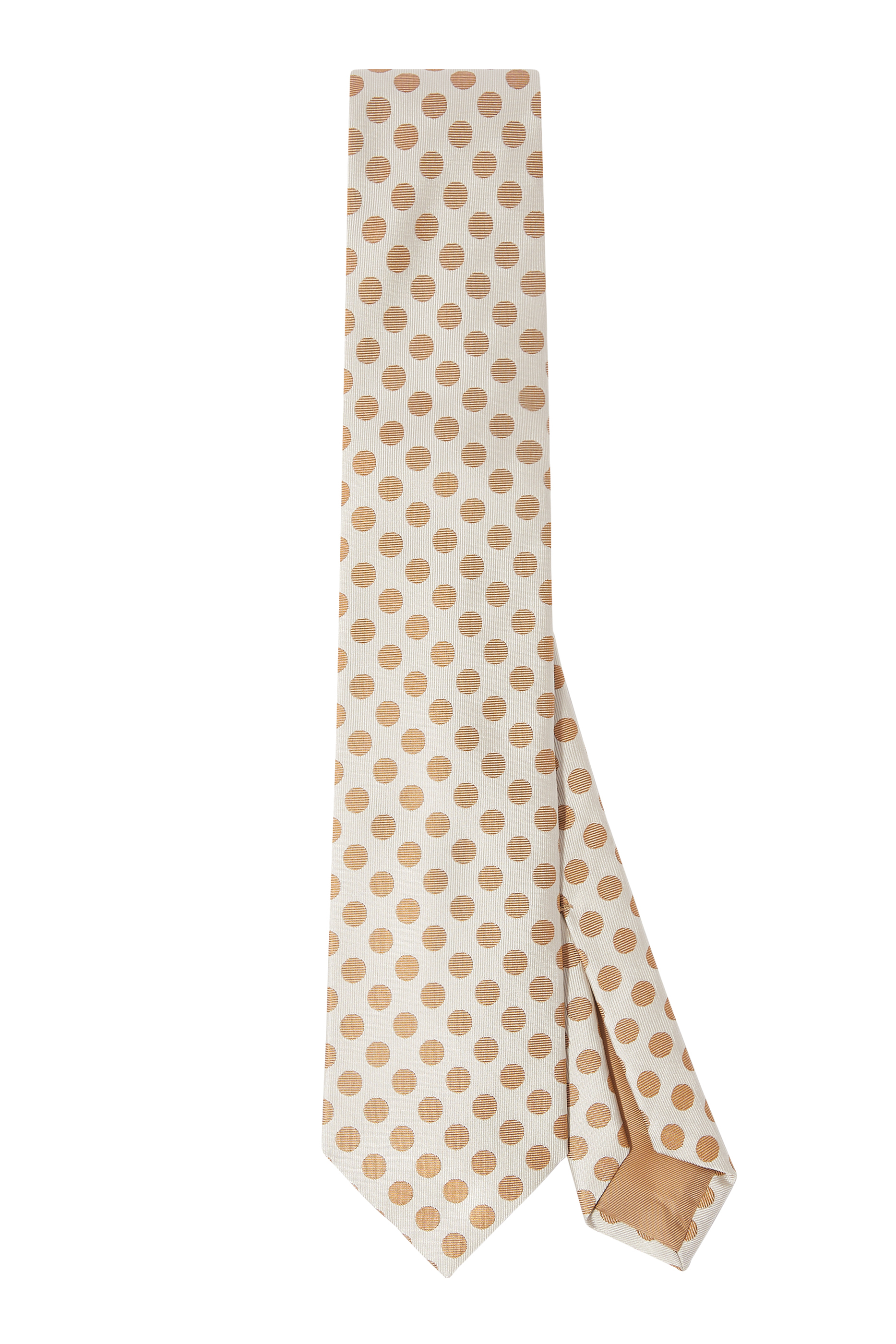 Silk-Jacquard Tie With Dot Motif