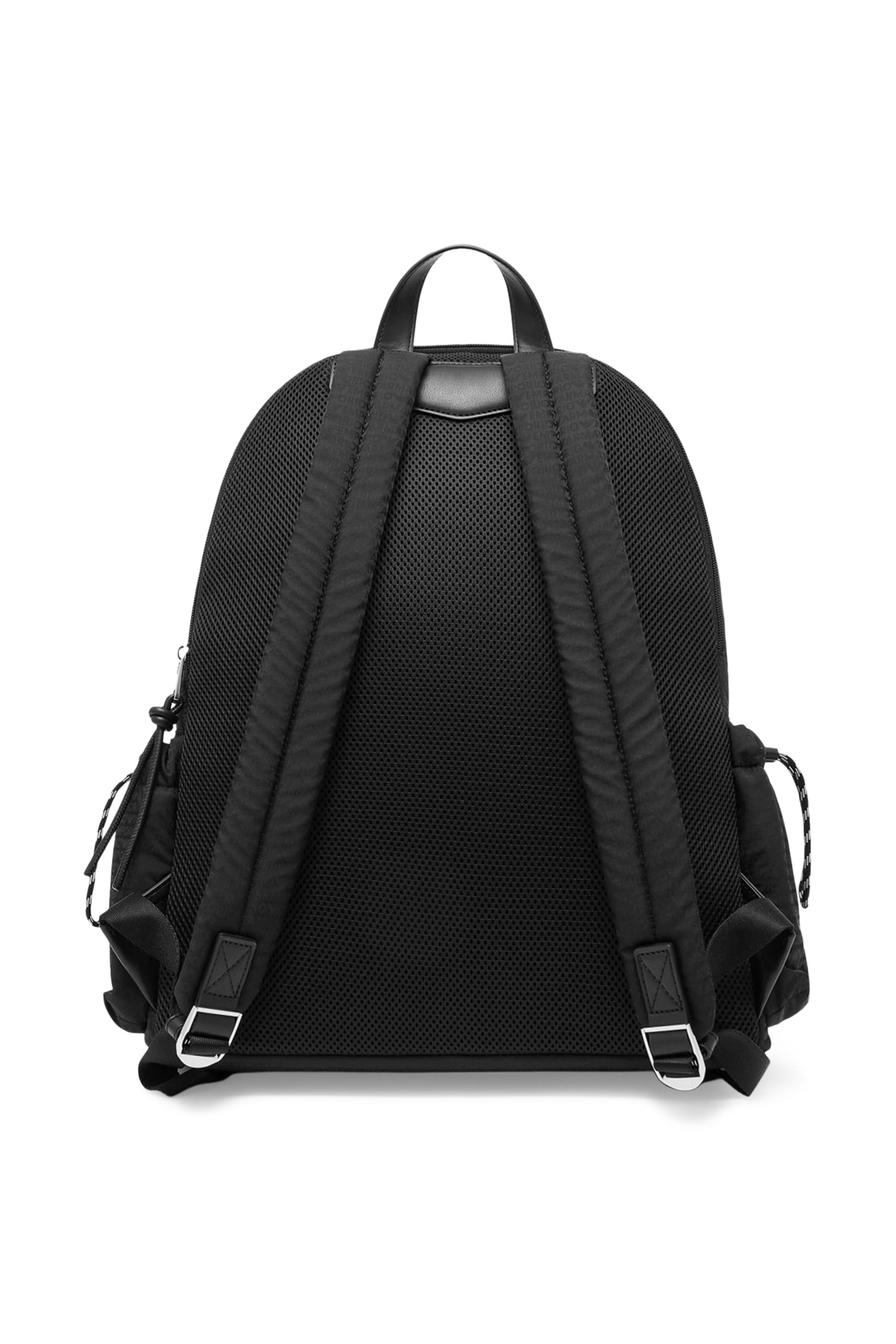 Monogram Lettering Round Nylon Backpack