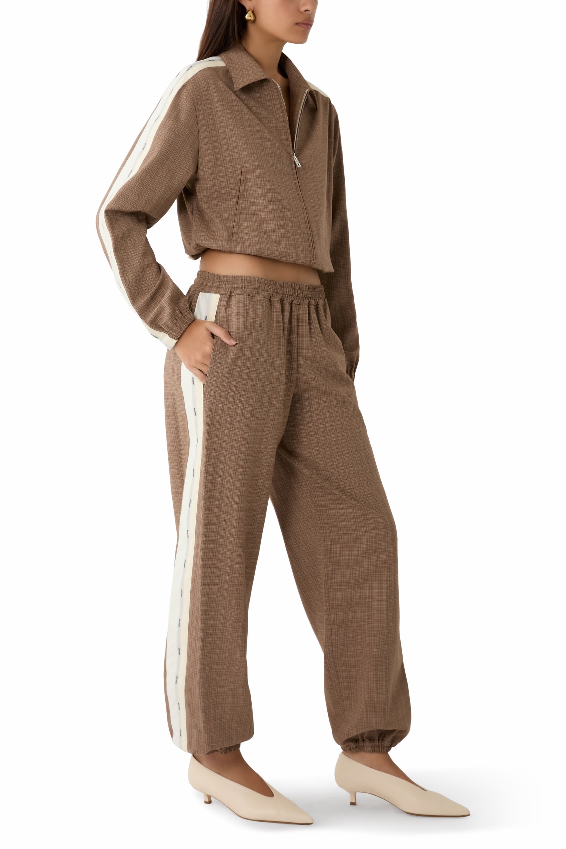 Stretch Wool-Blend Cloth Pants