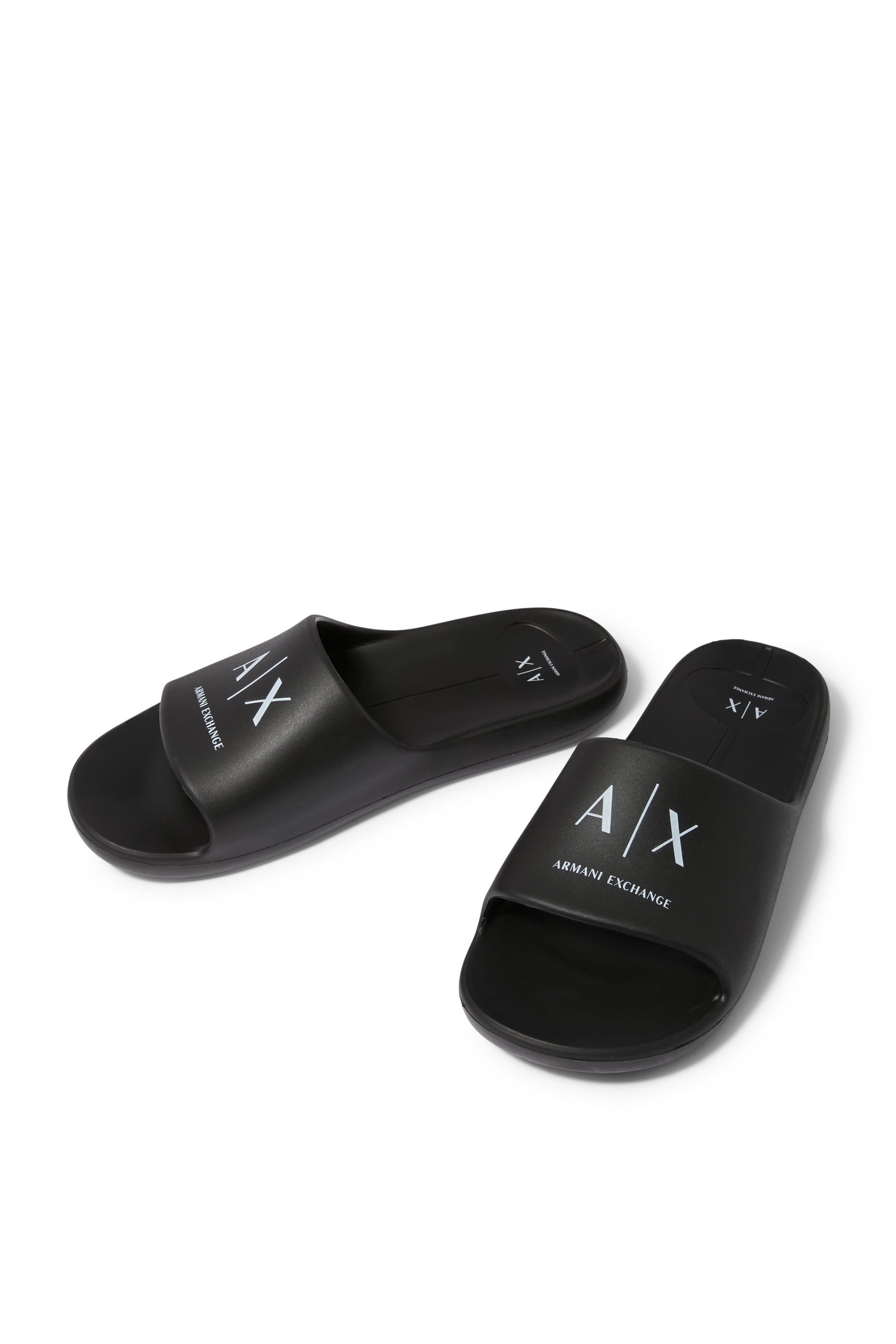 AX Logo Flat Sandals