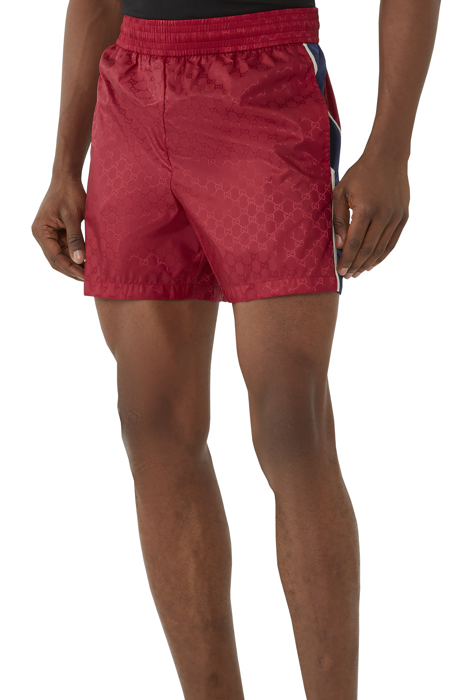 GG Stripe Swim Shorts