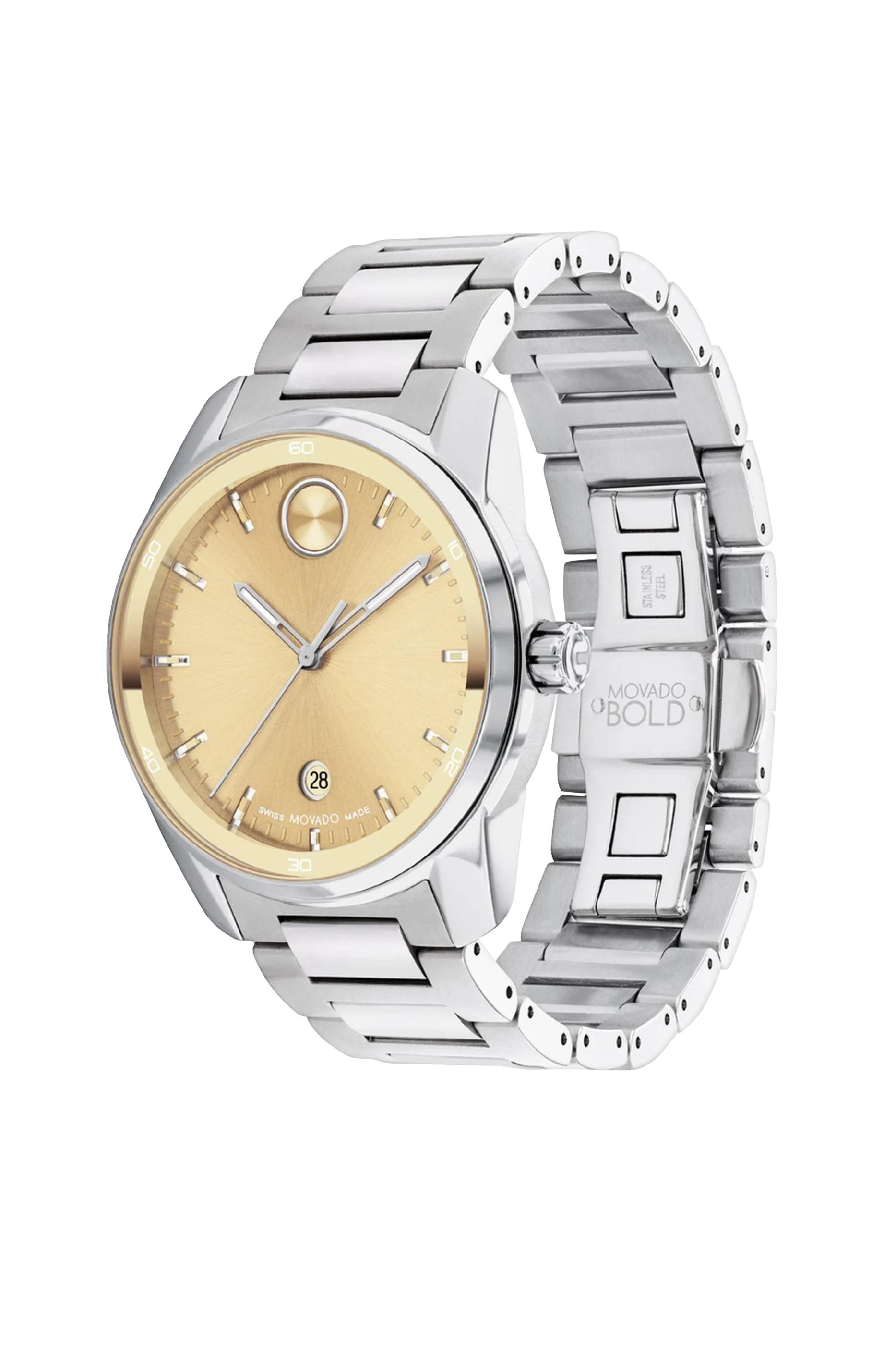 Bold Verso Quartz Watch, Stainless Steel