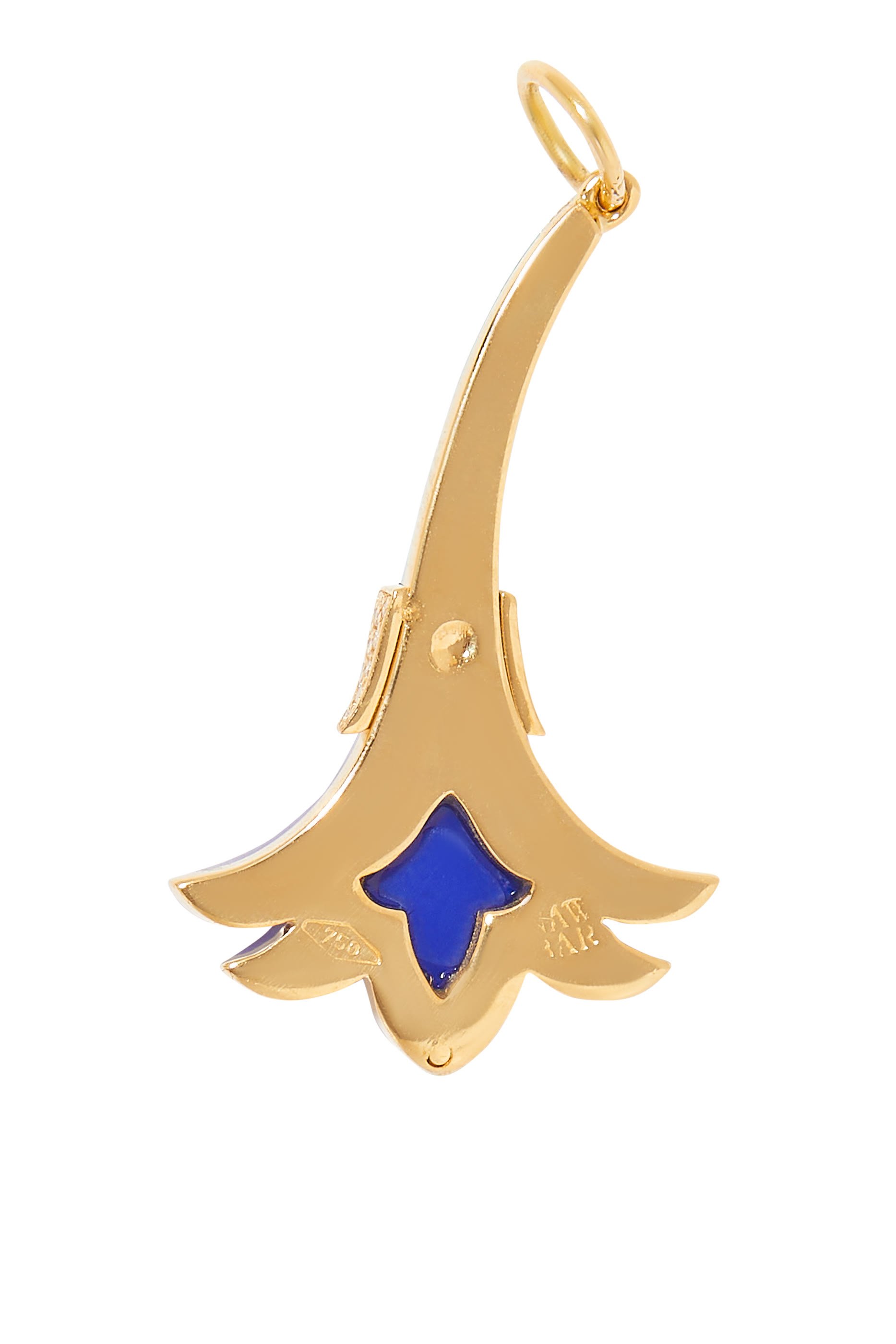Psychedelia Small Flower Charm, 18k Yellow Gold & Diamonds