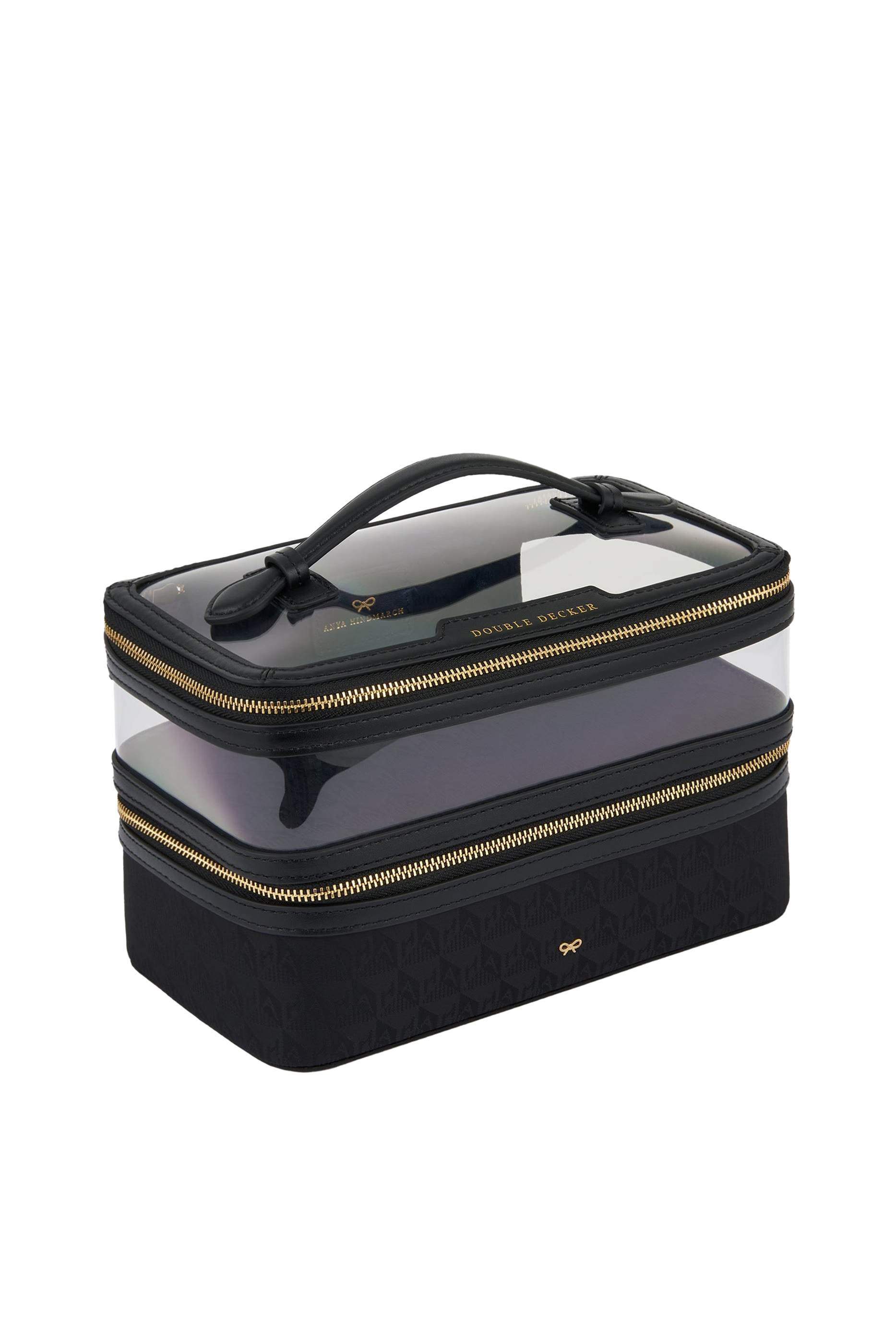 Logo Double Decker Makeup Pouch