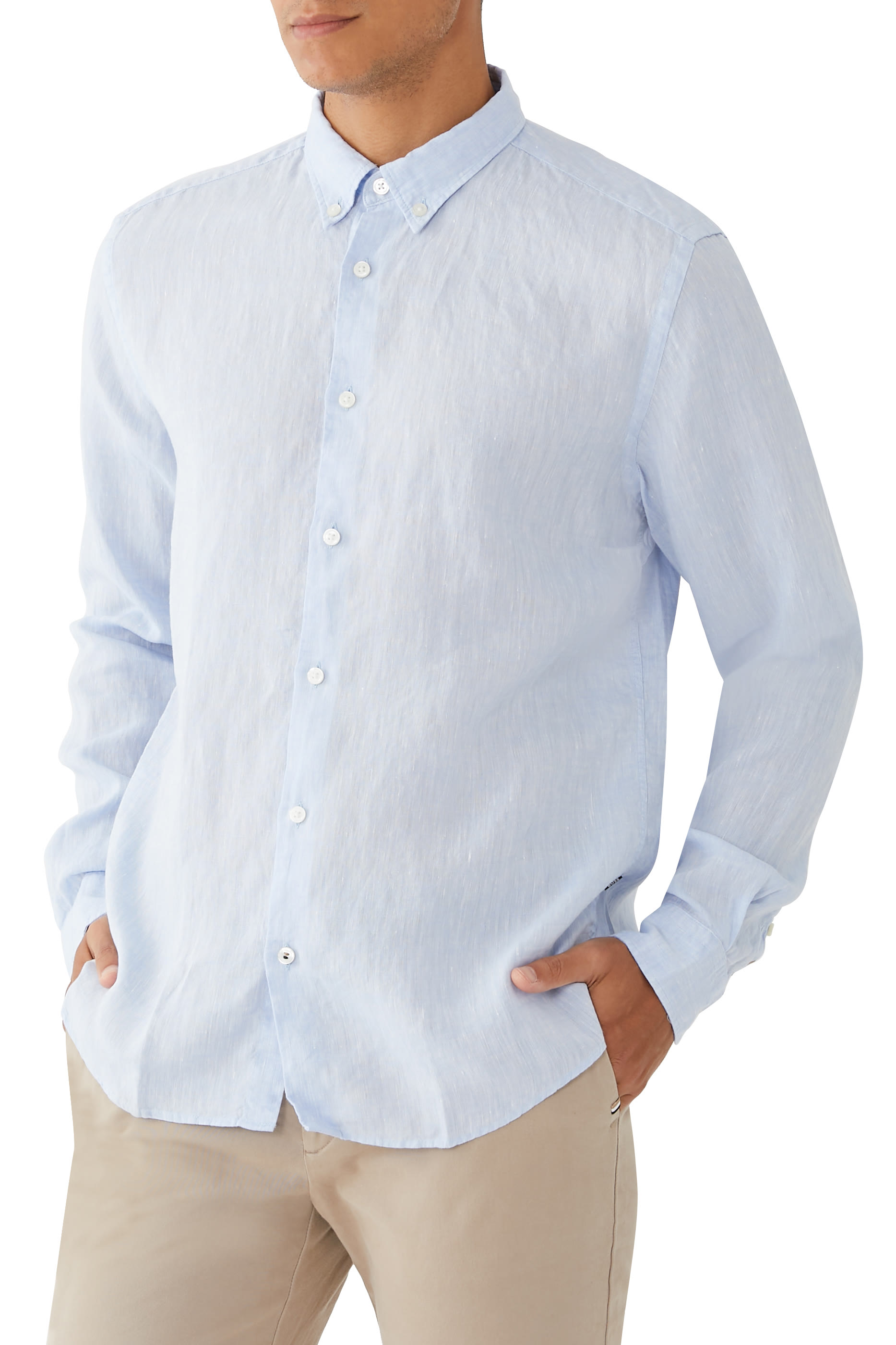 Slim-Fit Linen Shirt