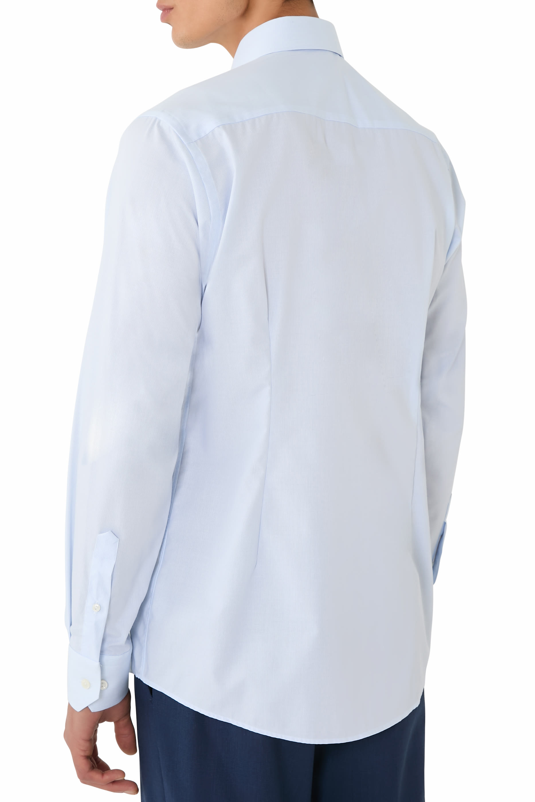 Striped Cotton & TENCEL™ Lyocell Shirt