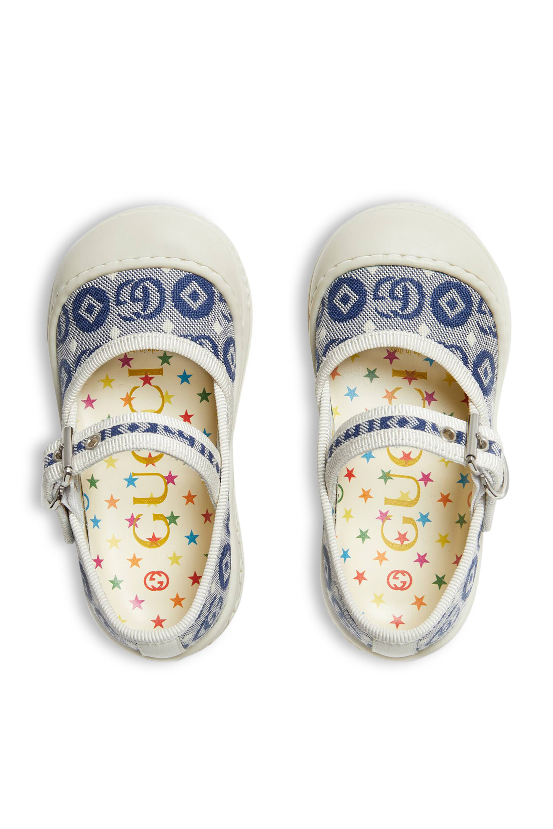 Kids Toddler Double G Canvas Ballet Flats