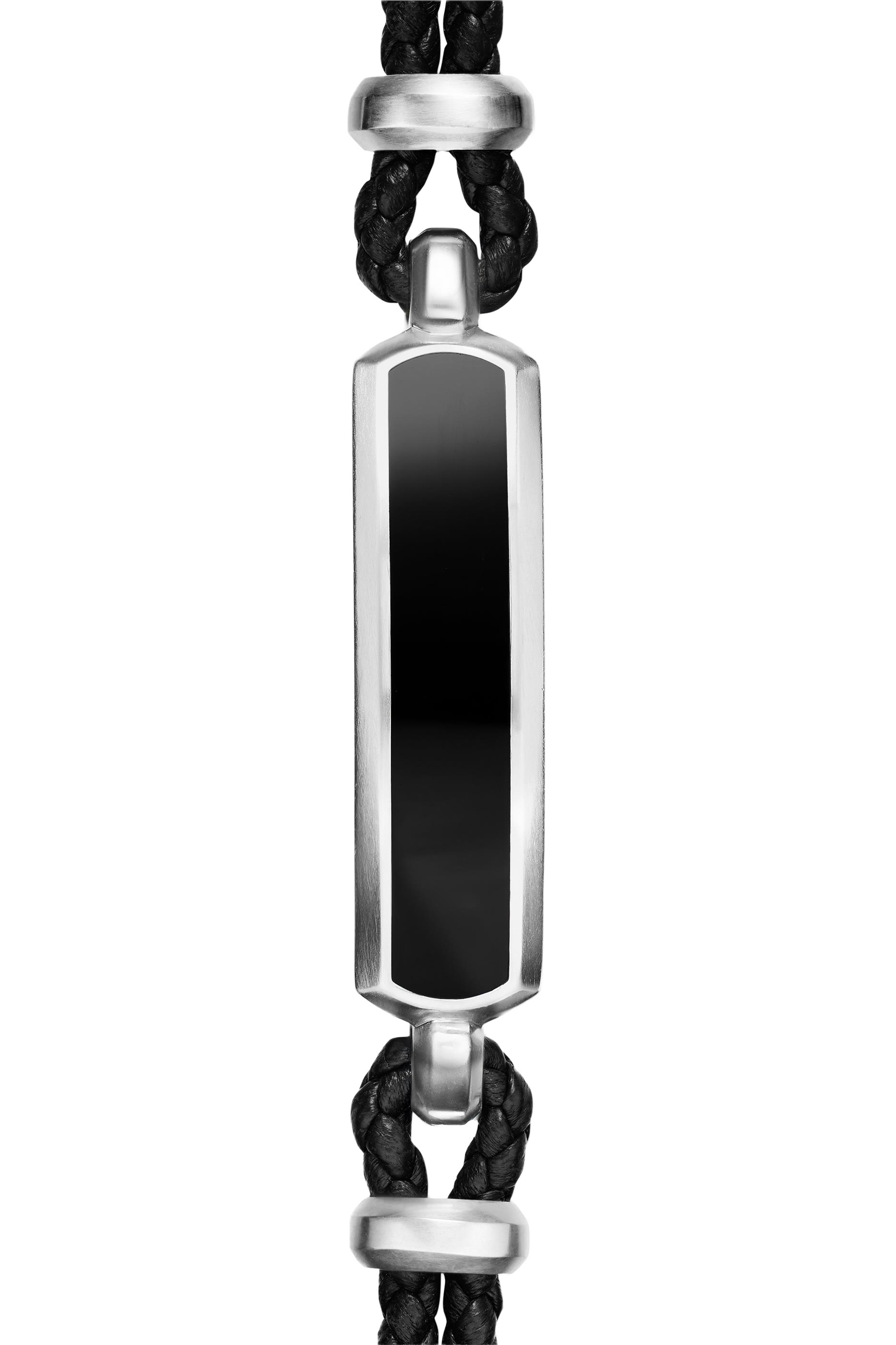 Streamline&reg; ID Bar Bracelet, Sterling Silver & Leather