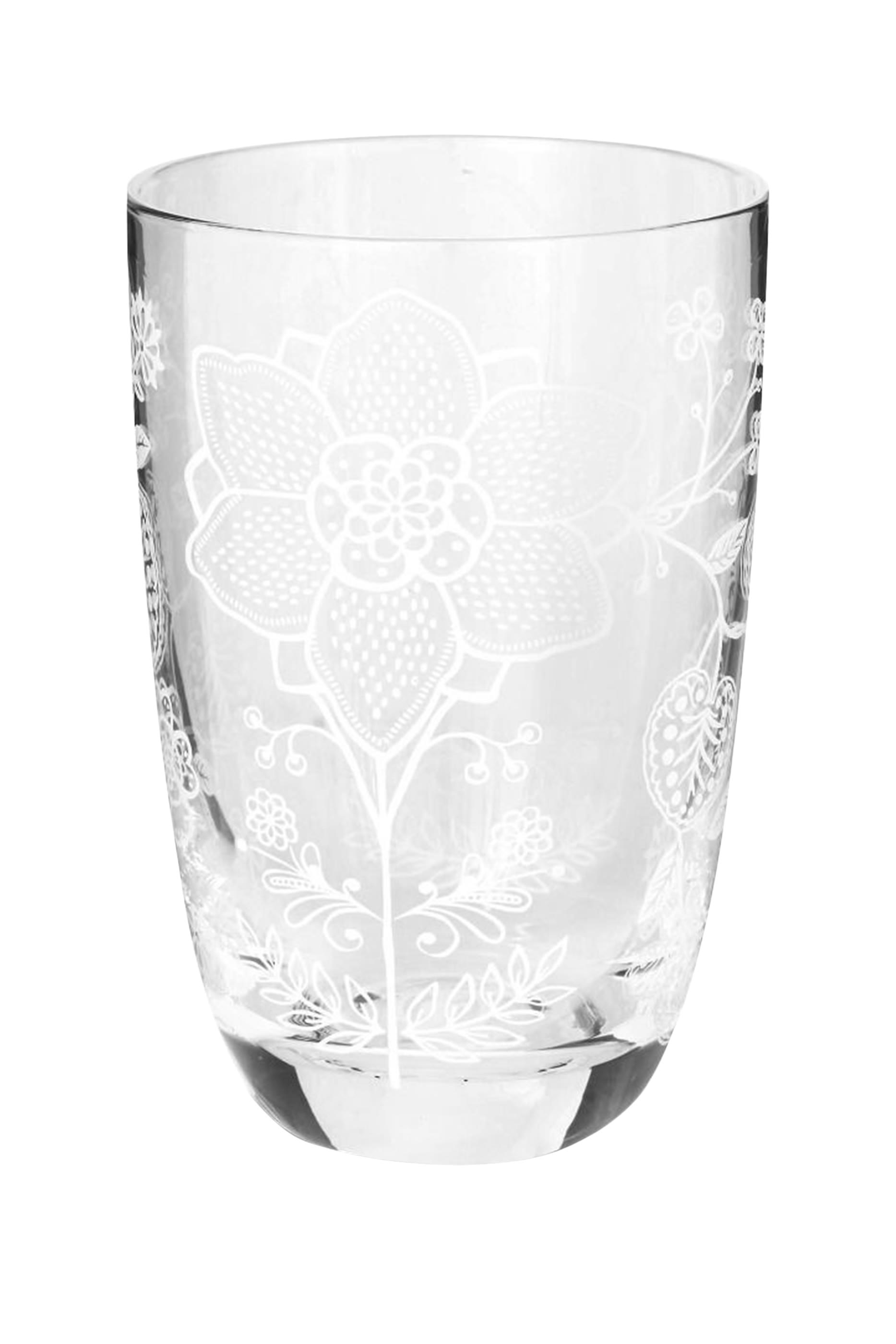 Flower Longdrink Glass, Set of 2