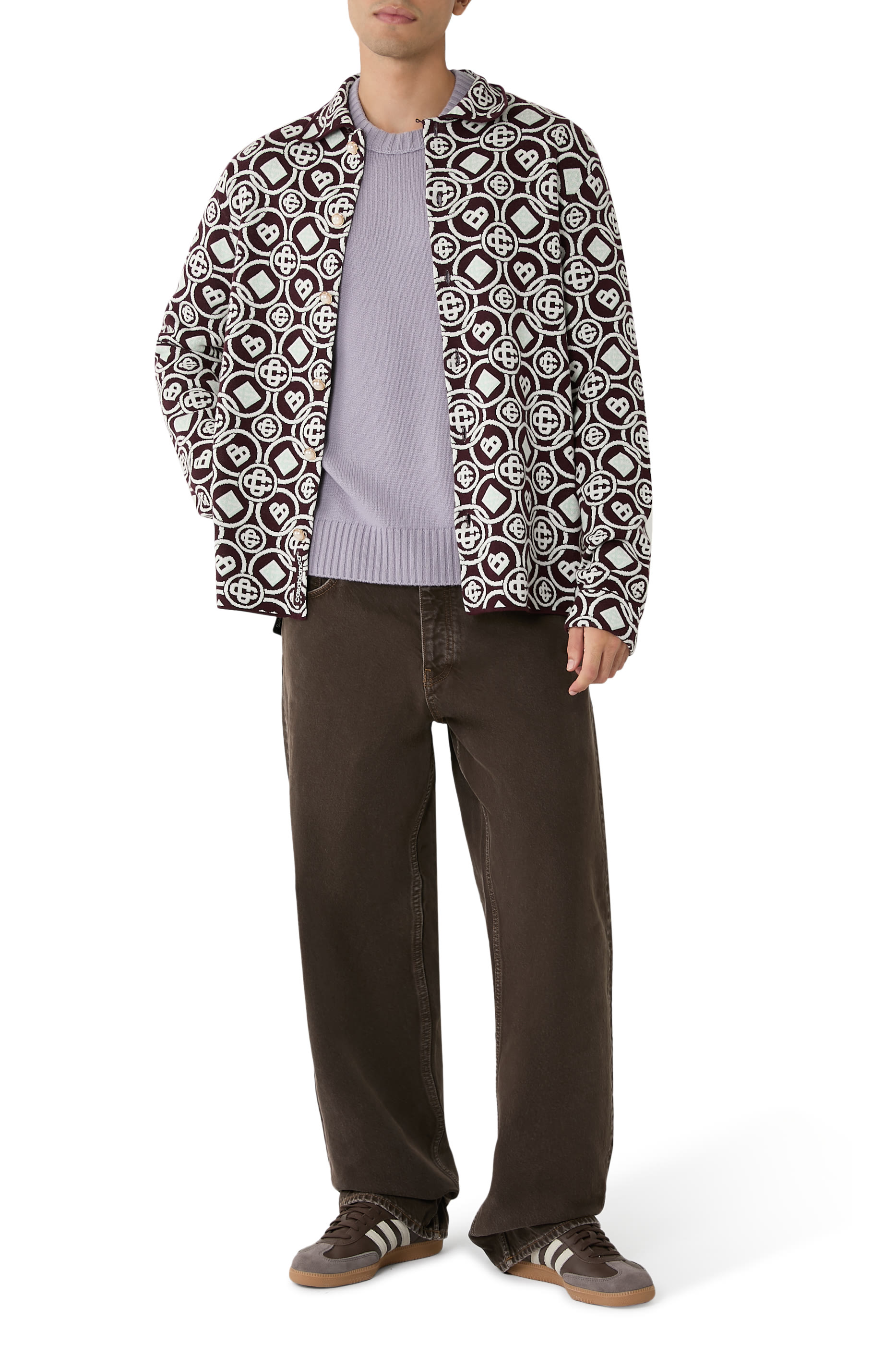 Monogram Cotton Knit Shirt