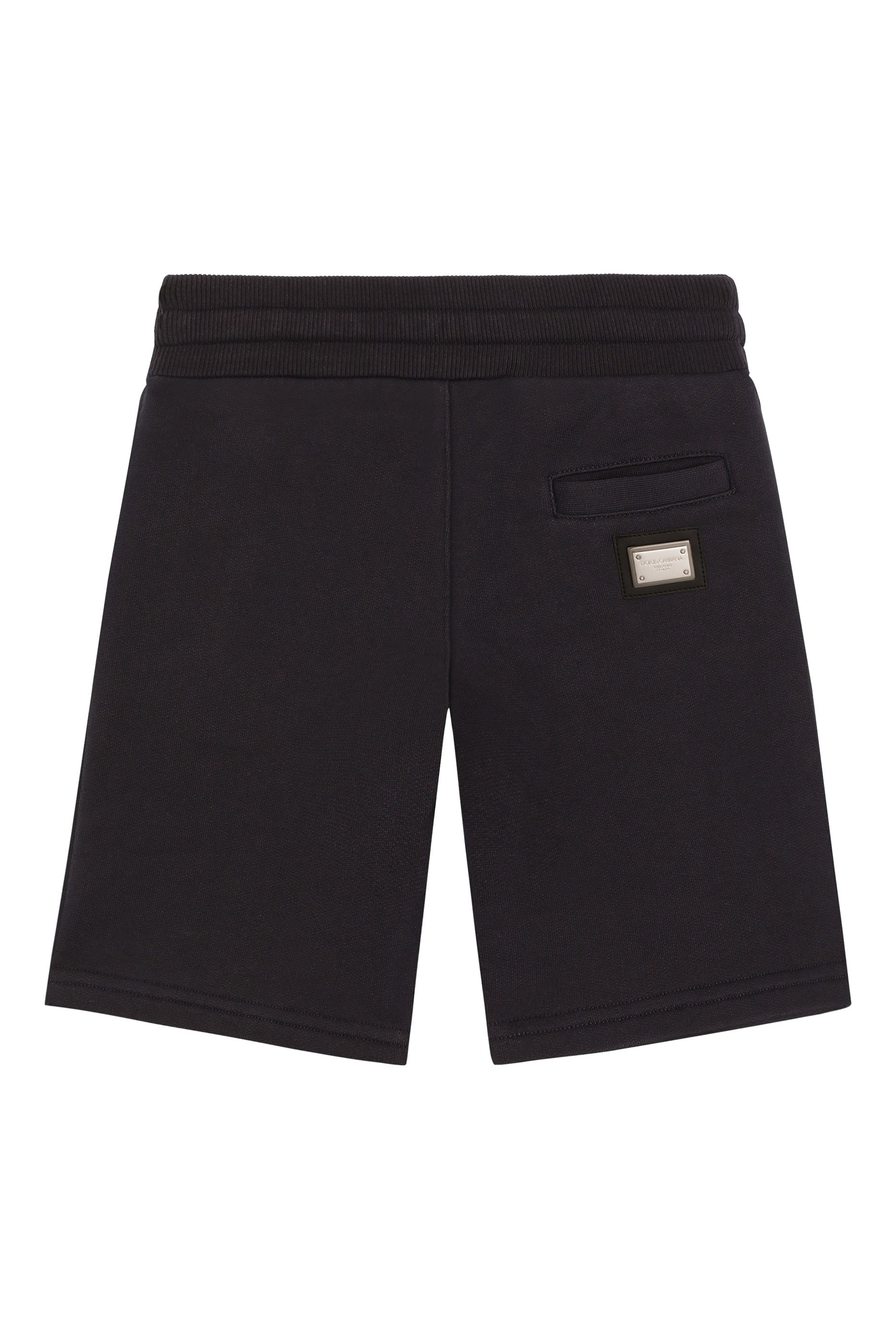 Kids DG Logo Plaque Fleece Bermuda Shorts