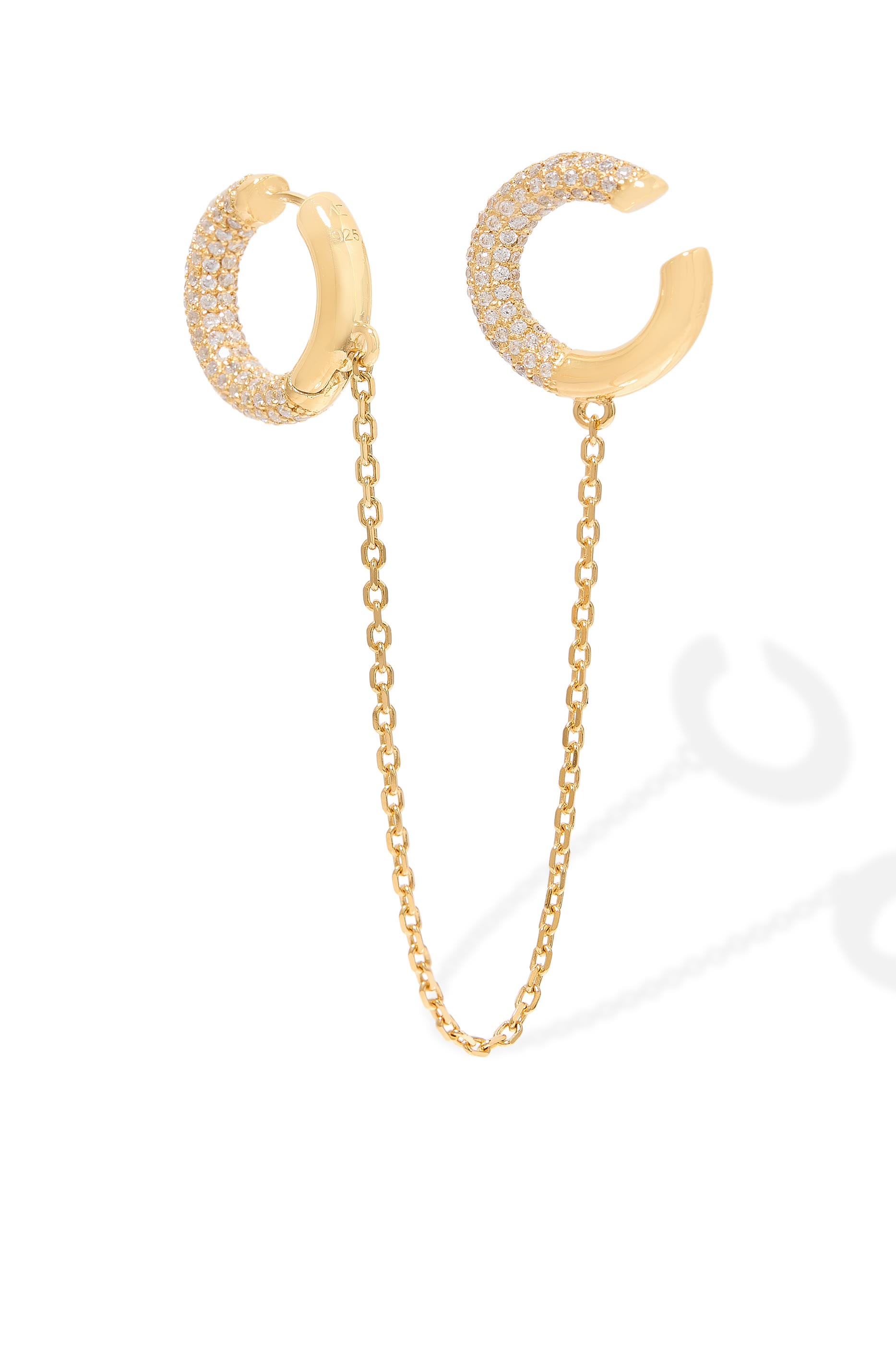 Encrusted Mini Loophole Single Earring