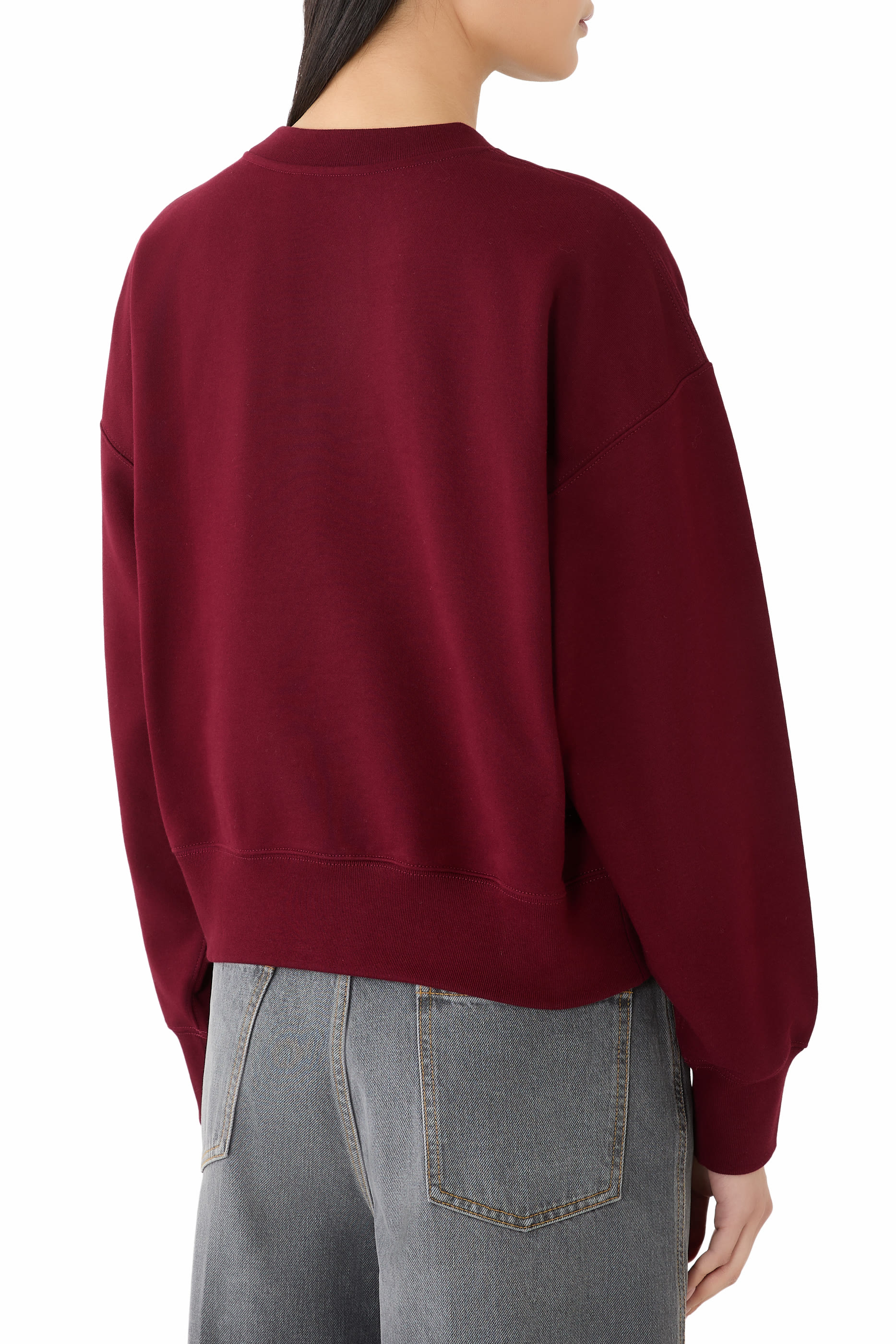  Cotton Jersey Sweatshirt with Print 