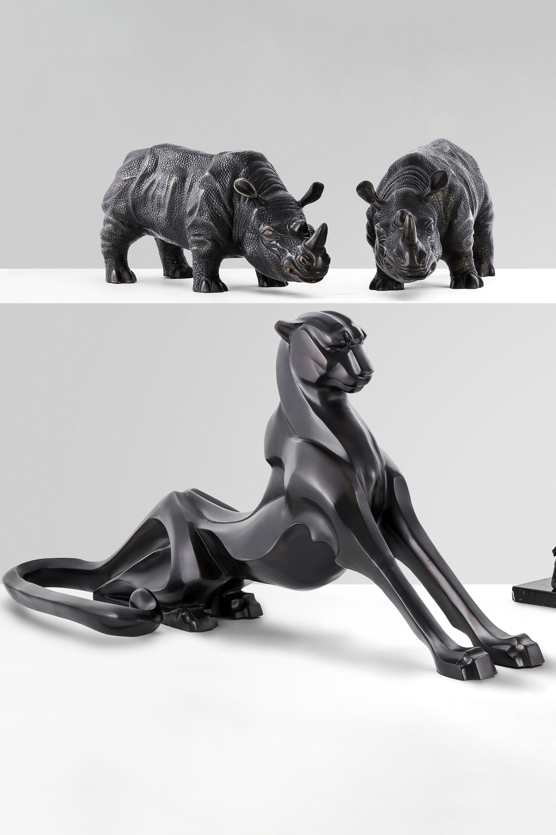 Aluminium Cheetah Sculpture