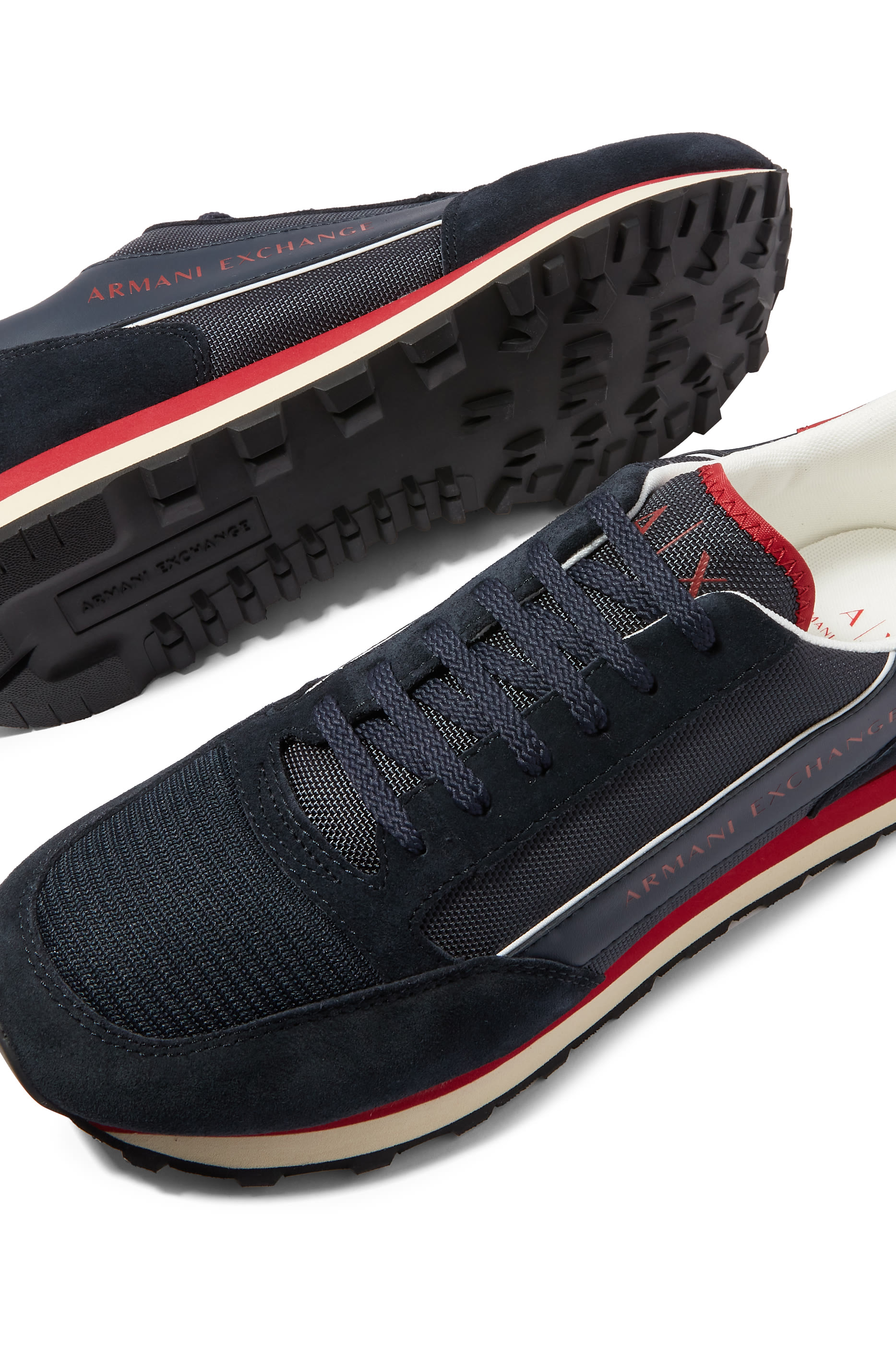 Stripe Logo Sneakers