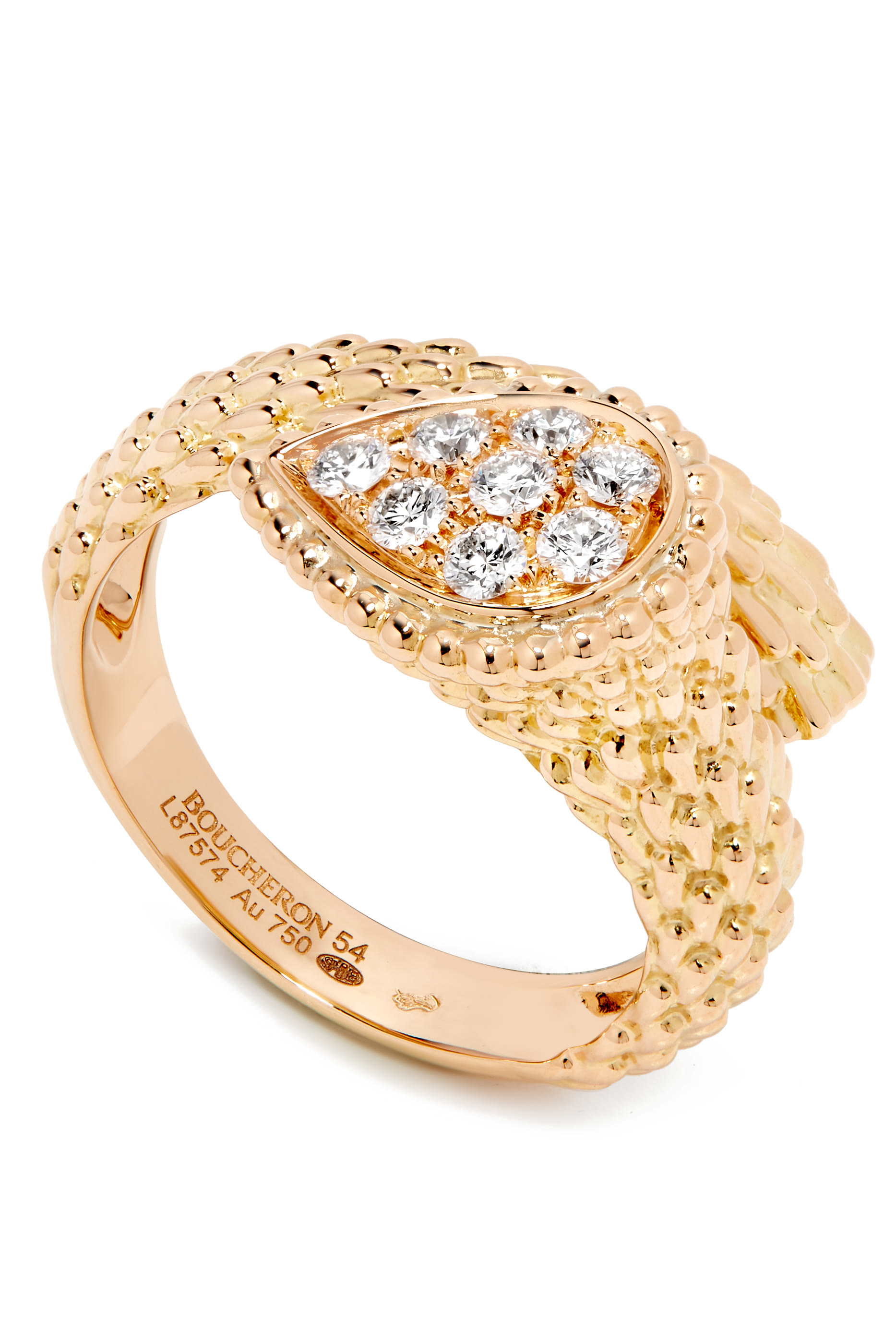Serpent Bohème Ring, 18k Yellow Gold & Diamonds