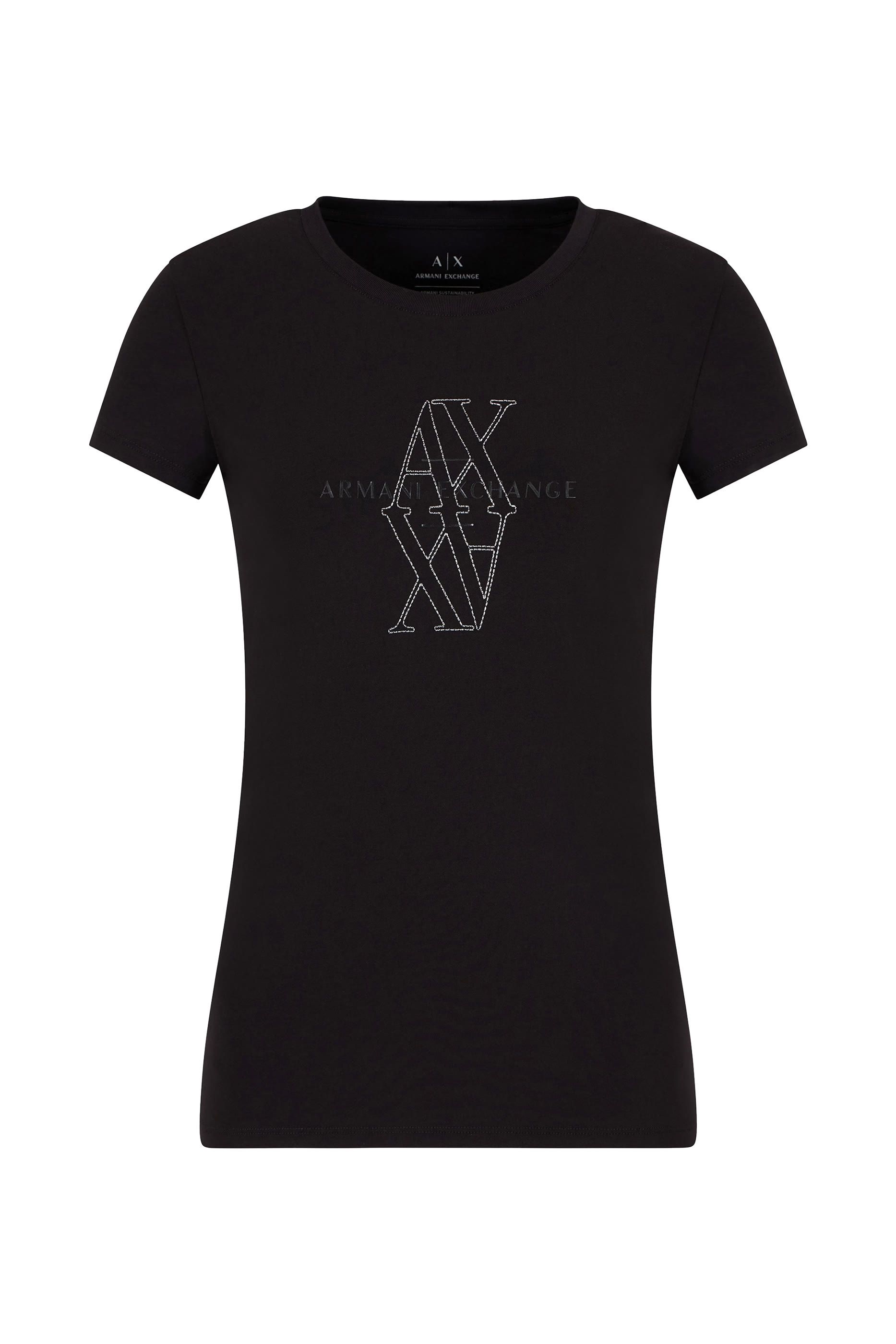 AX Logo Lettering Jersey T-Shirt