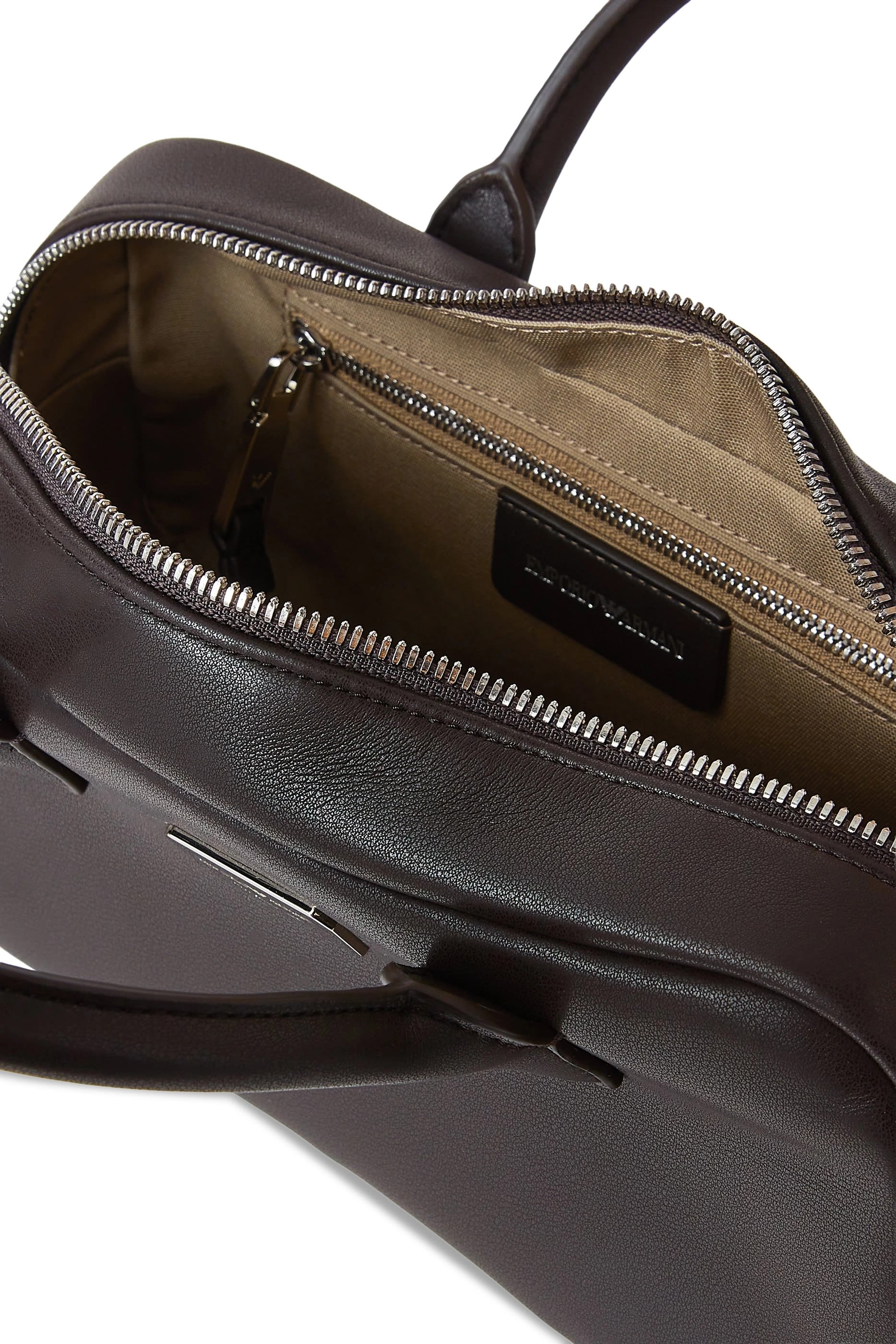 Logo Leather Tote Bag