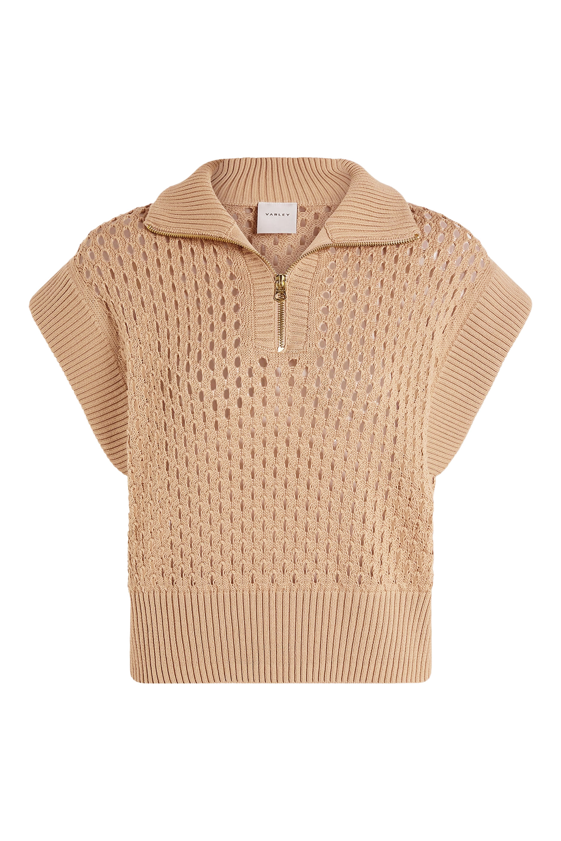 Gaines Half-Zip Knit Vest