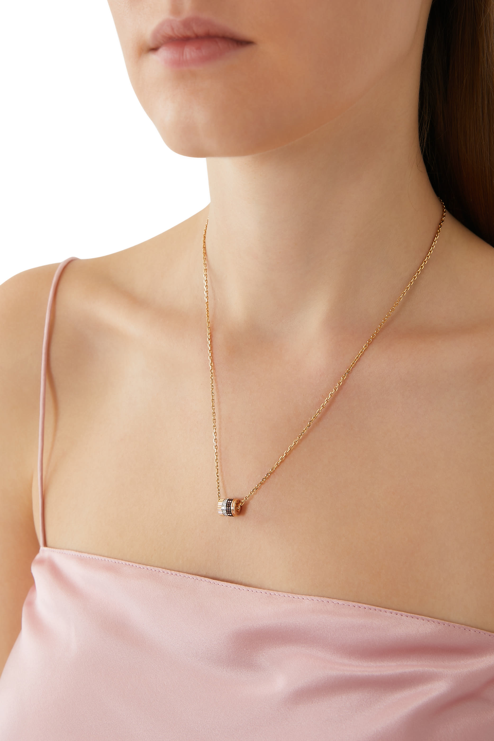 Serpent Boh&egrave;me Pendant Necklace, 18K Yellow Gold & Diamond