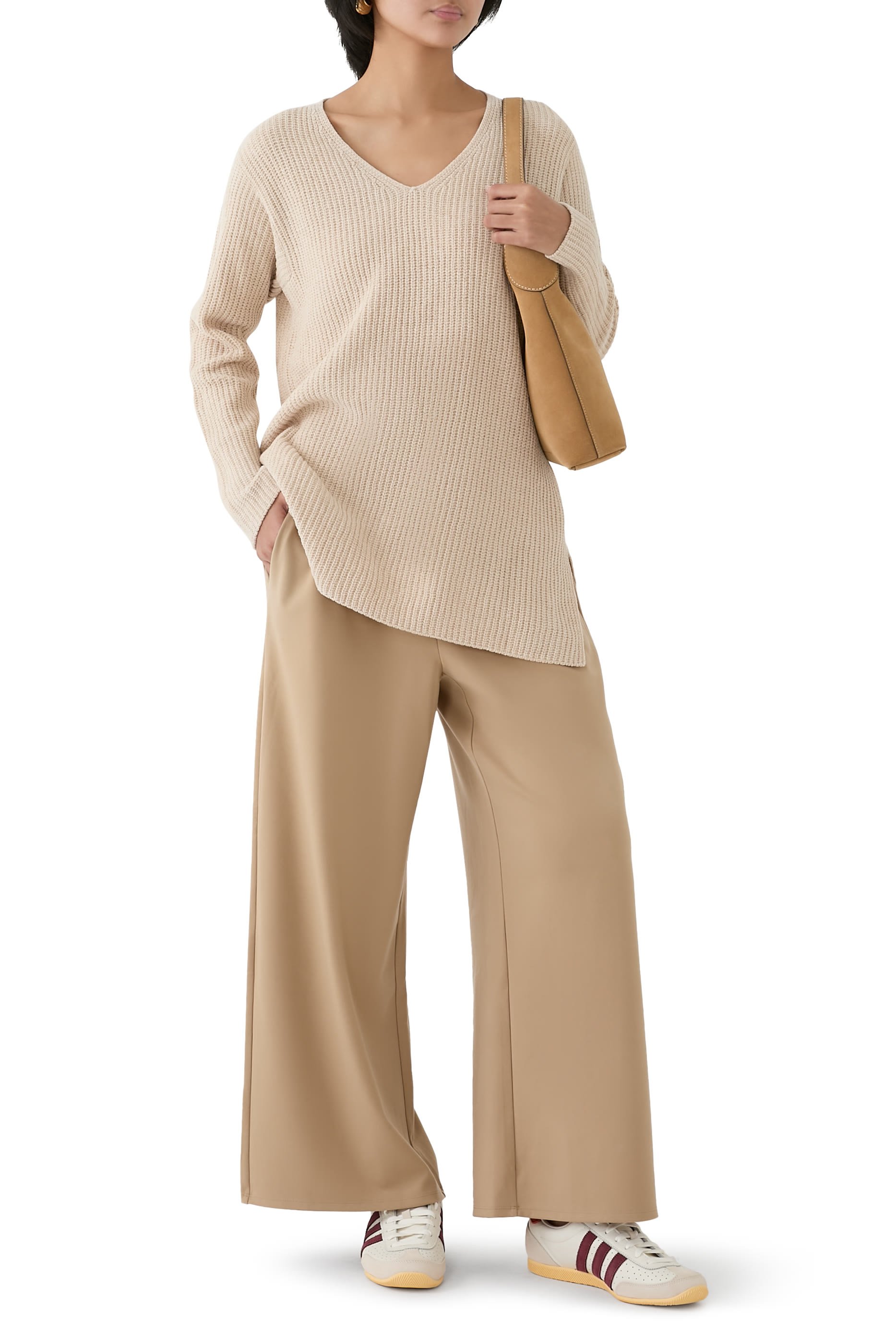 Organic Cotton Chenille V-Neck Top