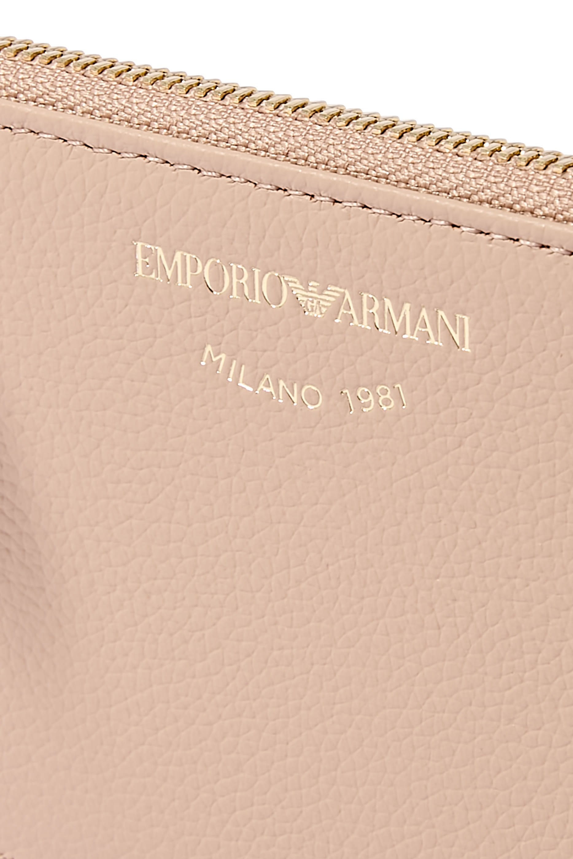 Zipped Tumbled-Leather Card Holder