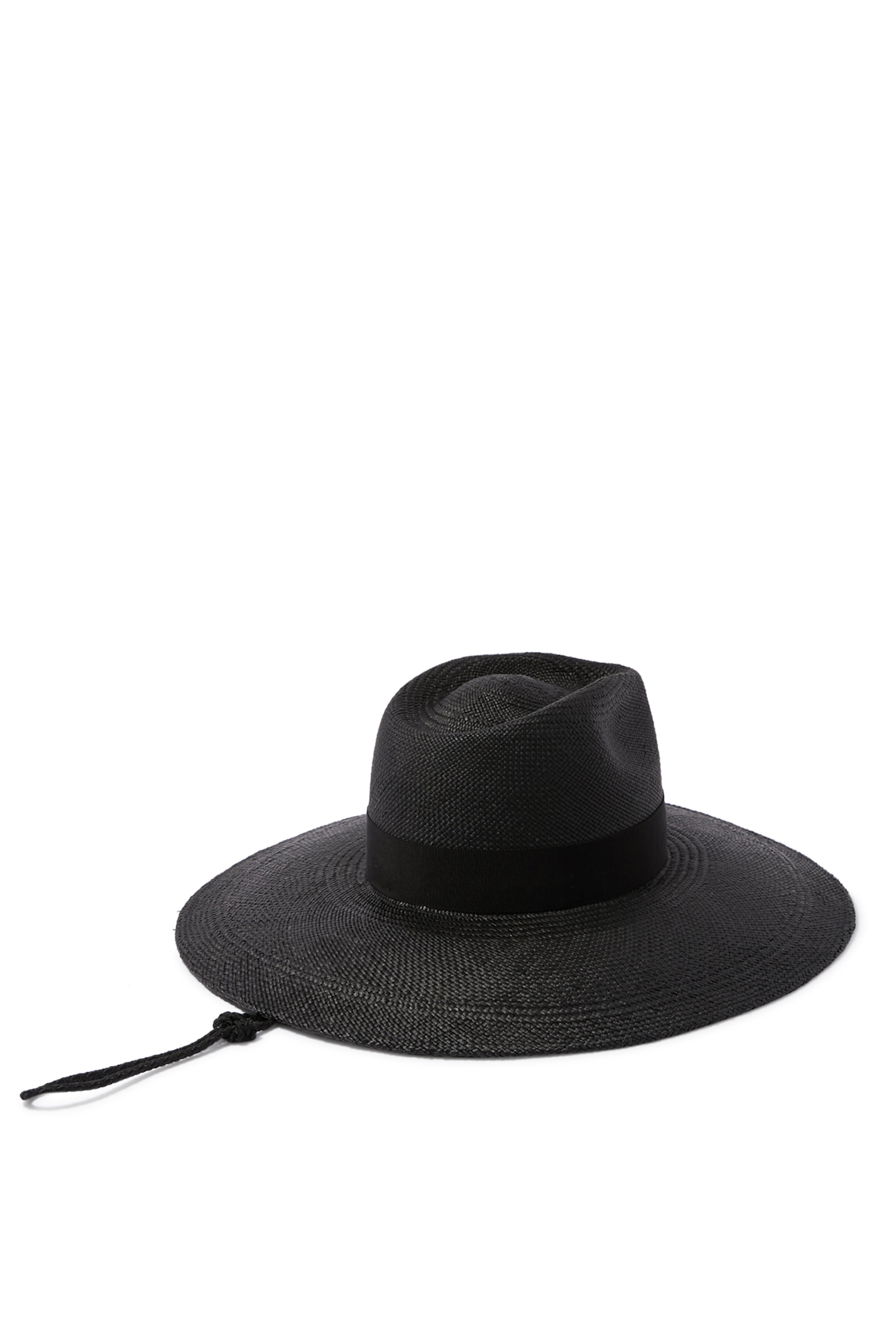 Wide-Brimmed Straw Fedora Hat