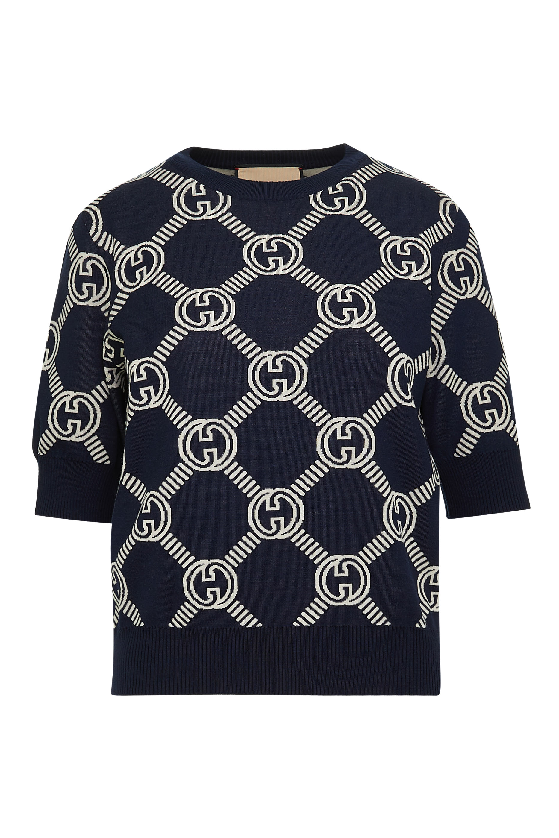 Reversible GG Wool Jacquard Top