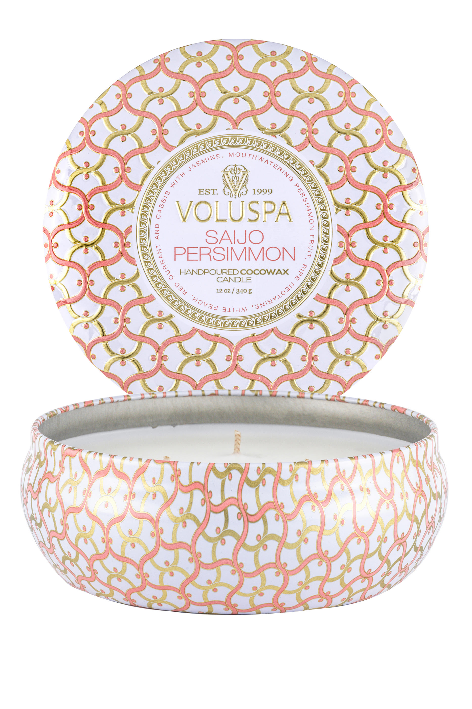 Saijo Persimmon 3-Wick Tin Candle