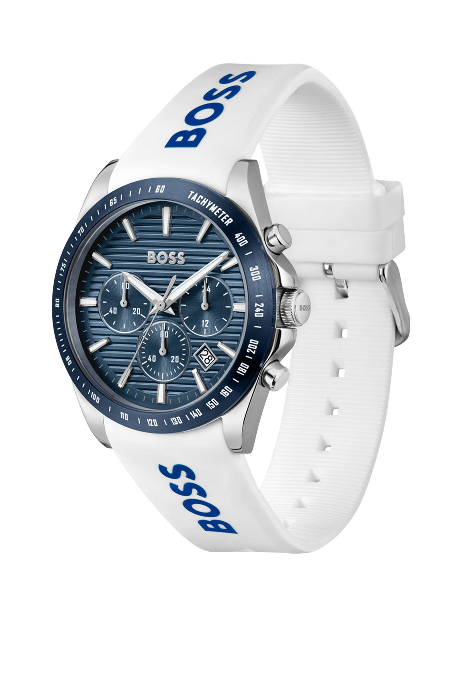 Strike Grooved-Dial Chronograph Watch