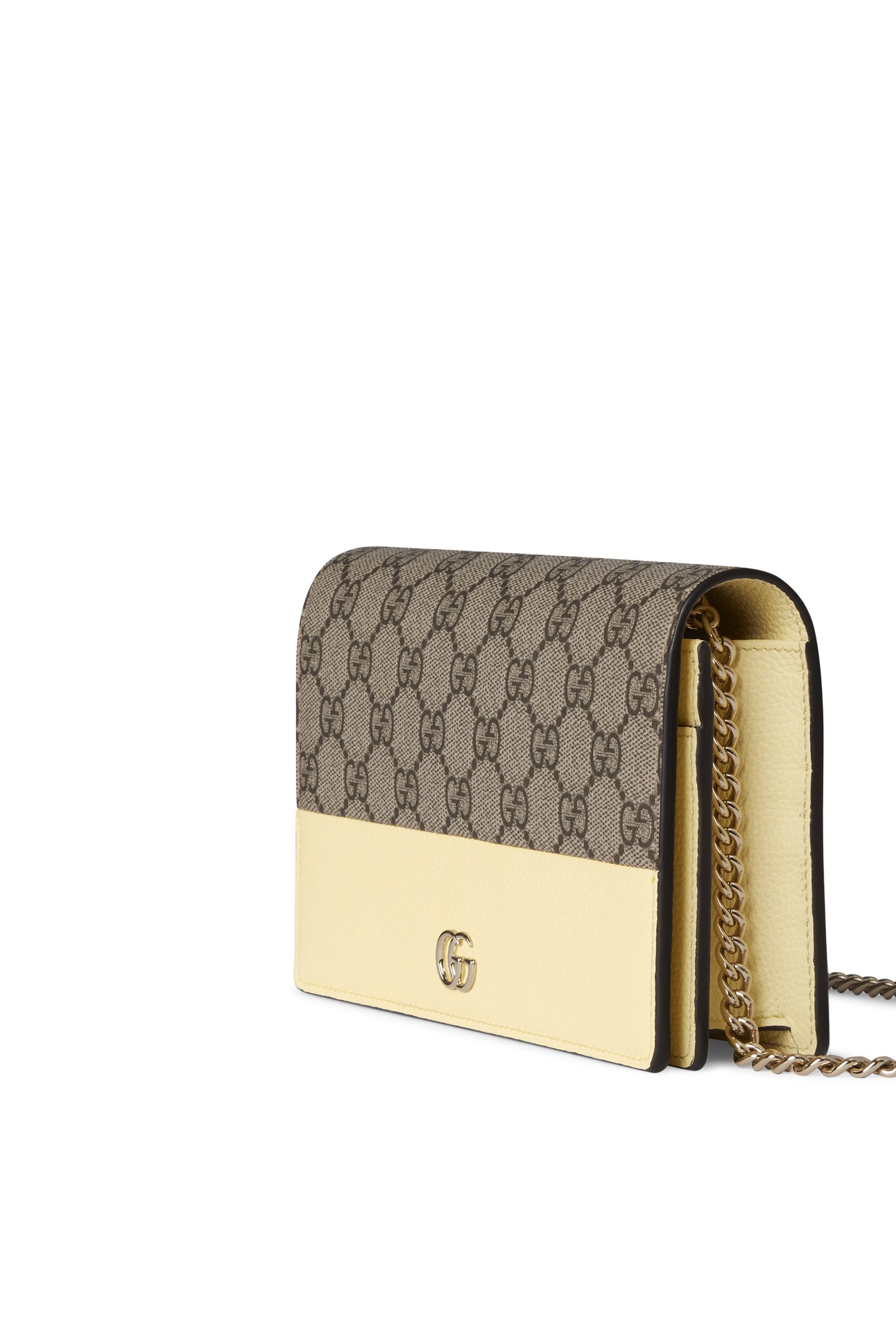GG Marmont Bi-Color Chain Wallet