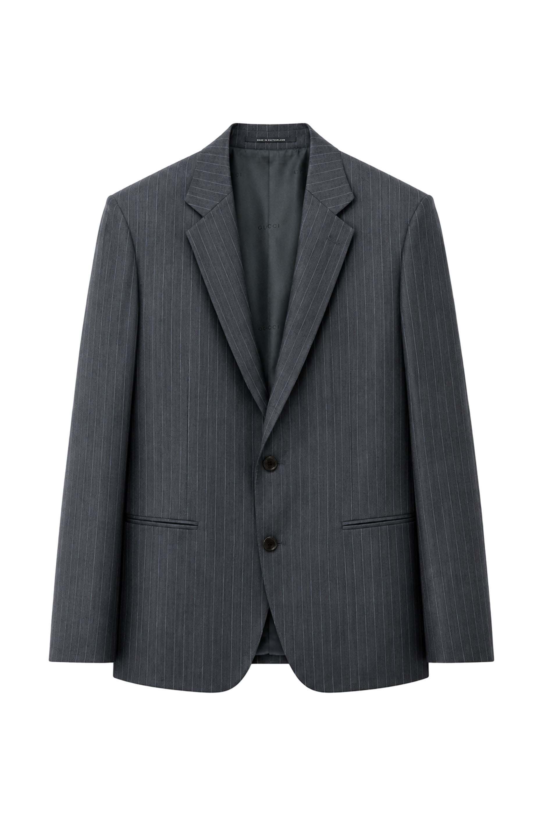 Pinstripe Wool Jacket
