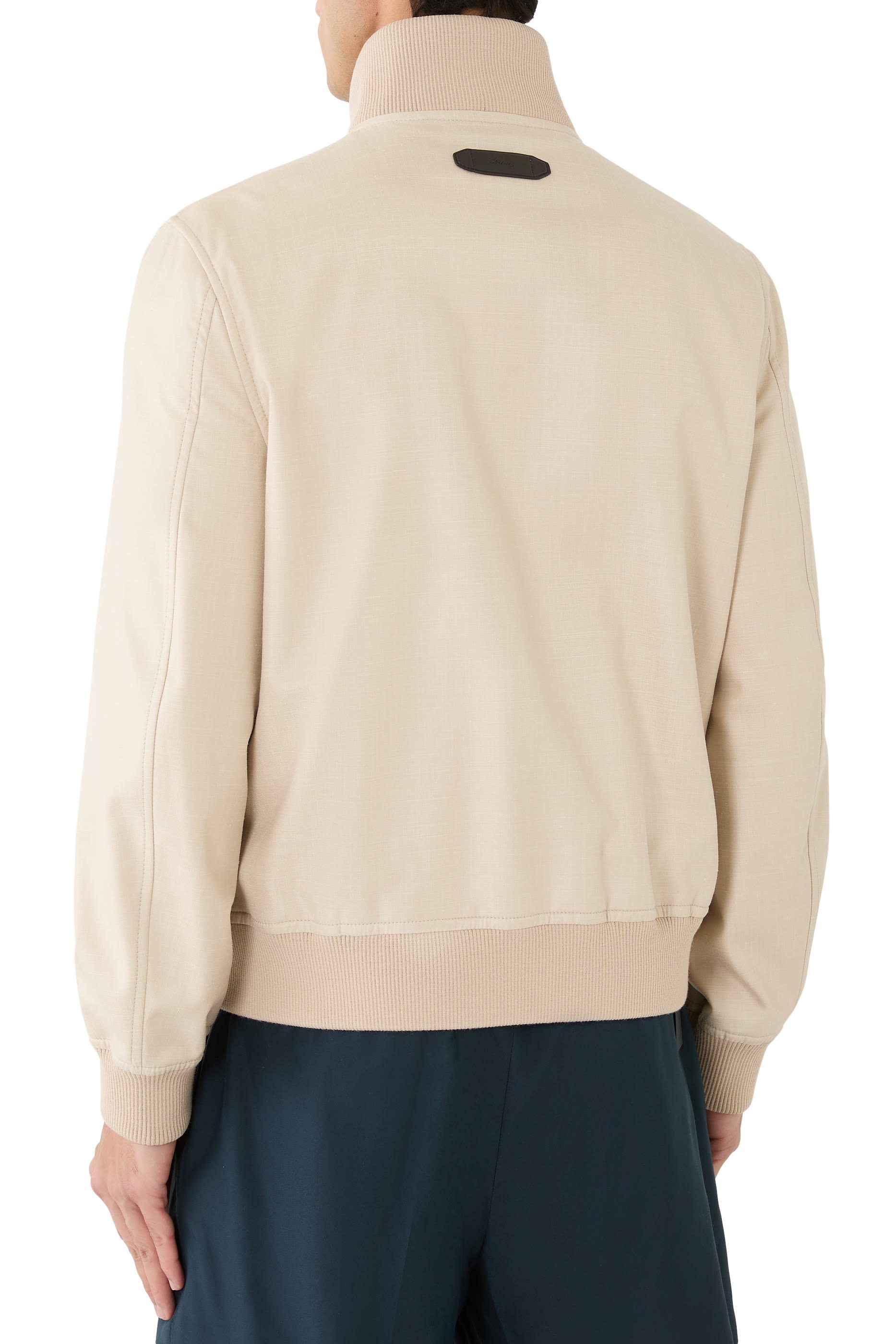 Silk, Cashmere & Linen Tech Bomber